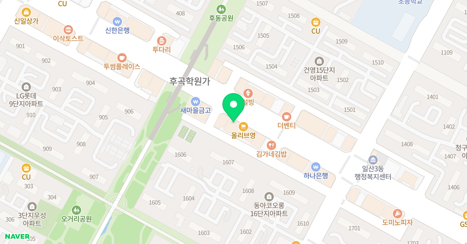 DYB최선 어학원 일산 위치