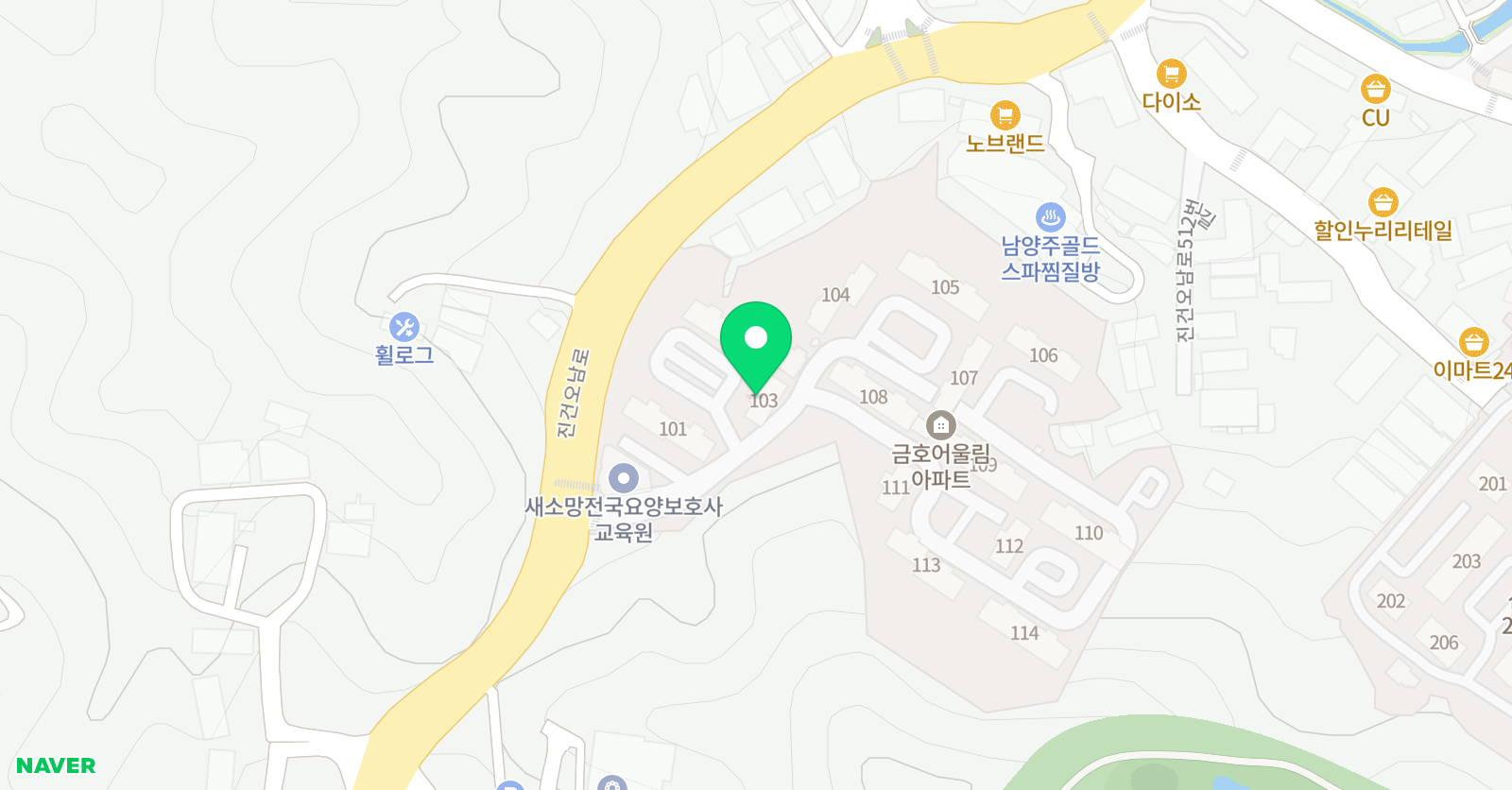 스마트해법 수학 금호어울림점 위치