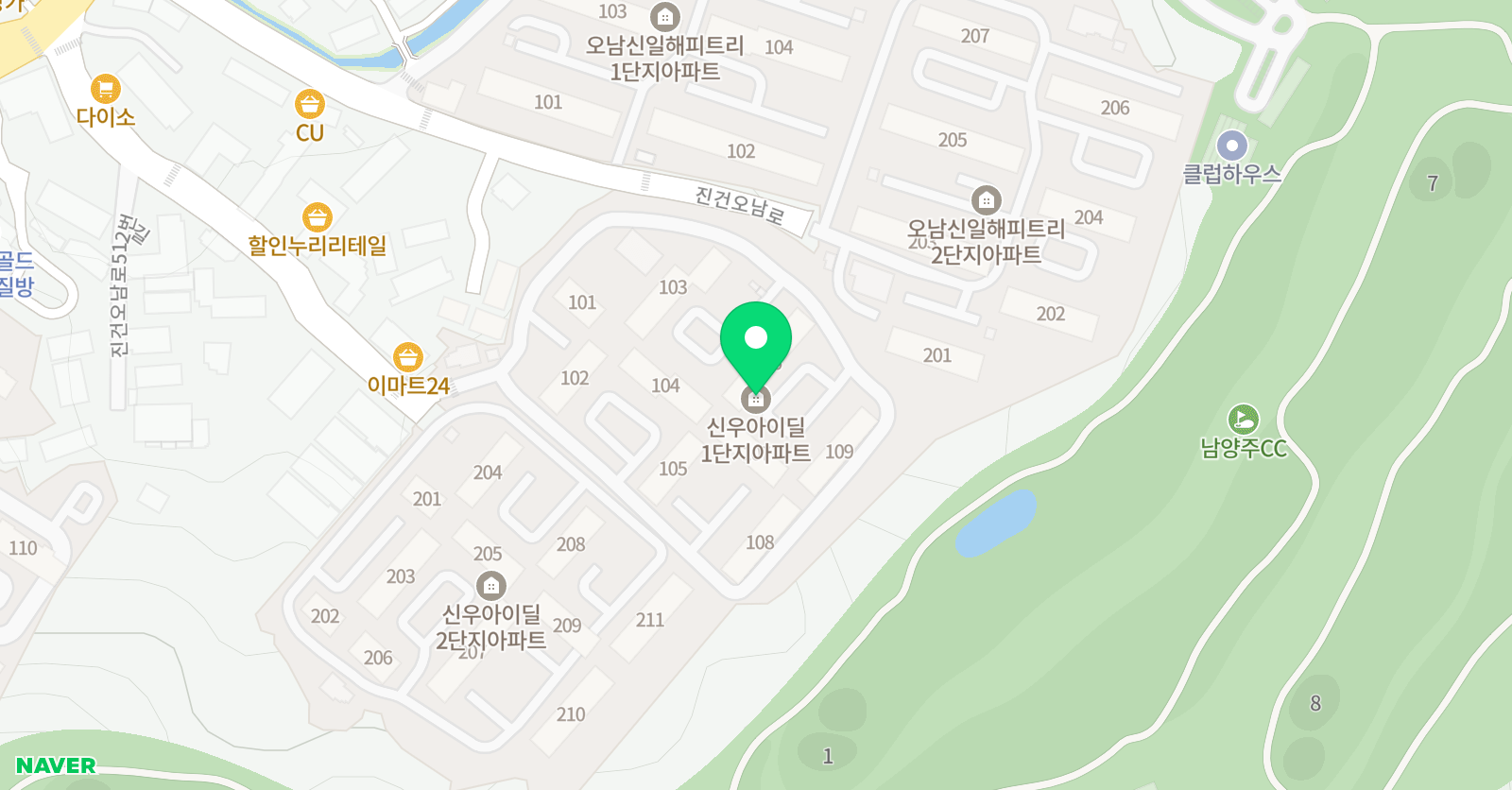3030영어 오남어람초센터PKEnglish 위치