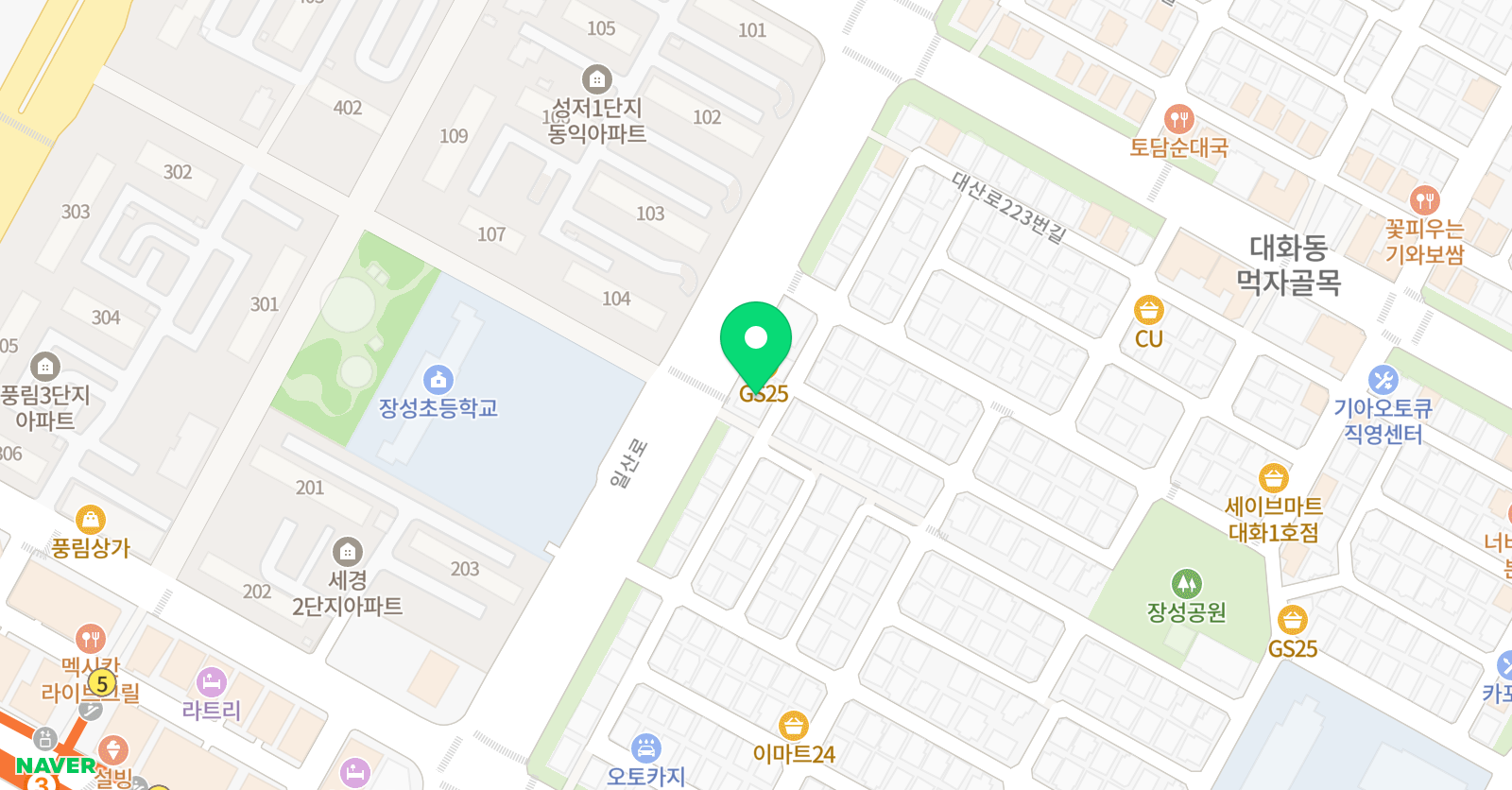 미래엔베스트수학학원 위치