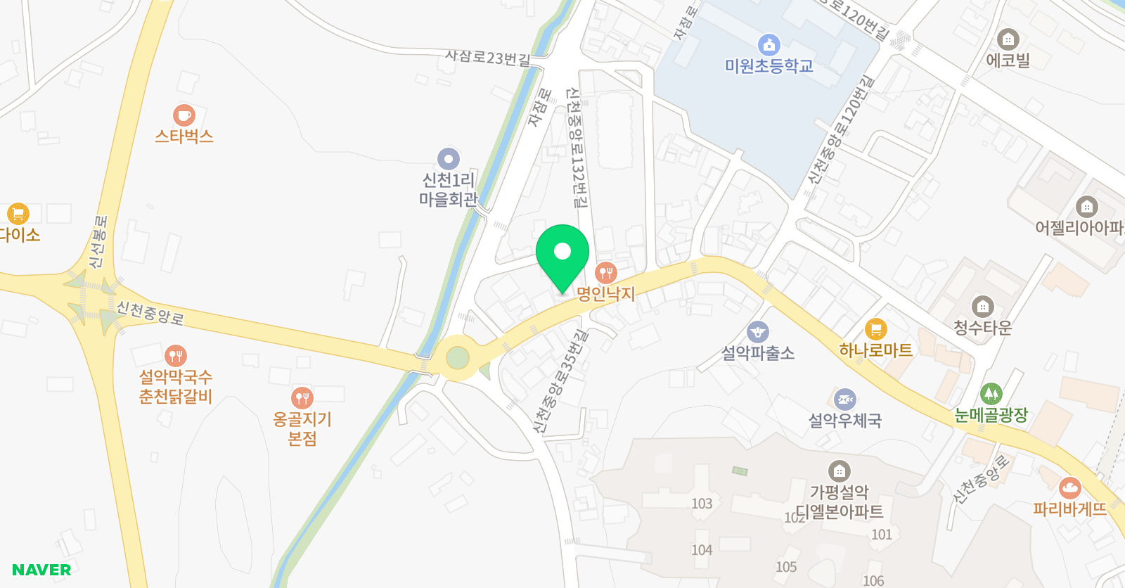 지식의샘 학원 위치