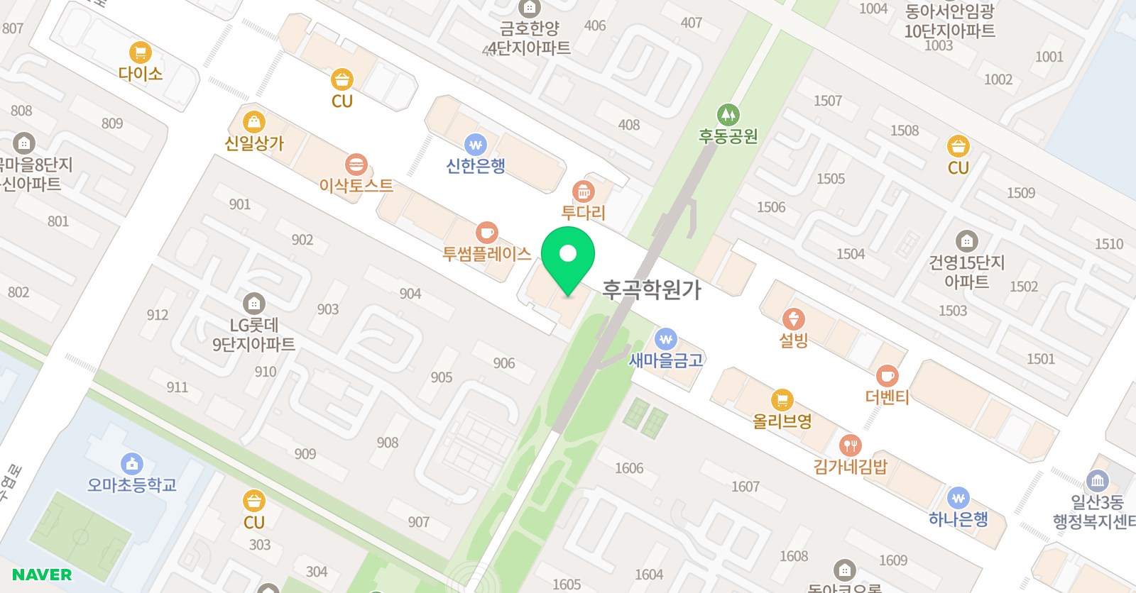 윤사이언스 과학학원 위치