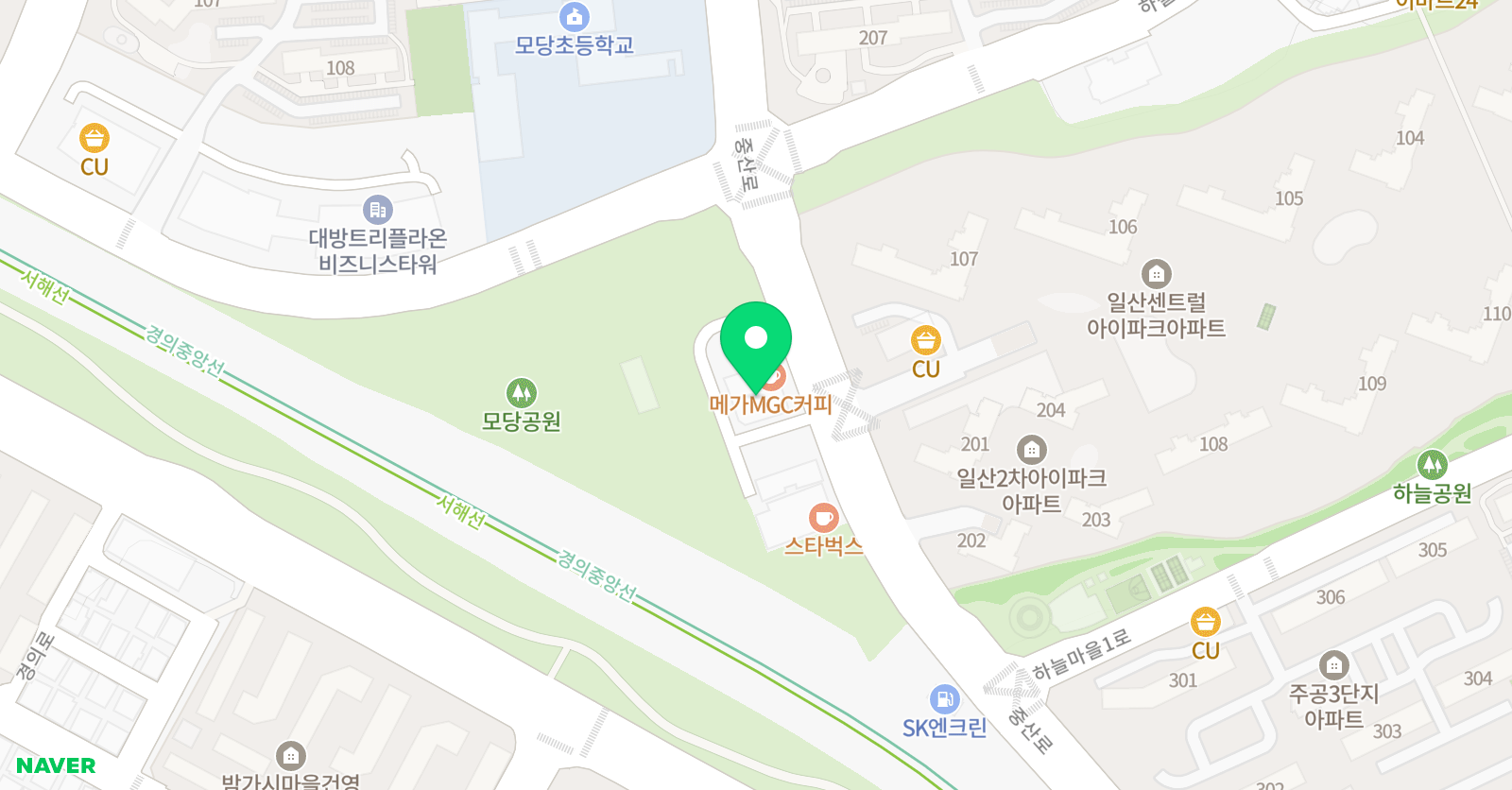 그린아트스콜레 일산하늘마을 교육원 위치
