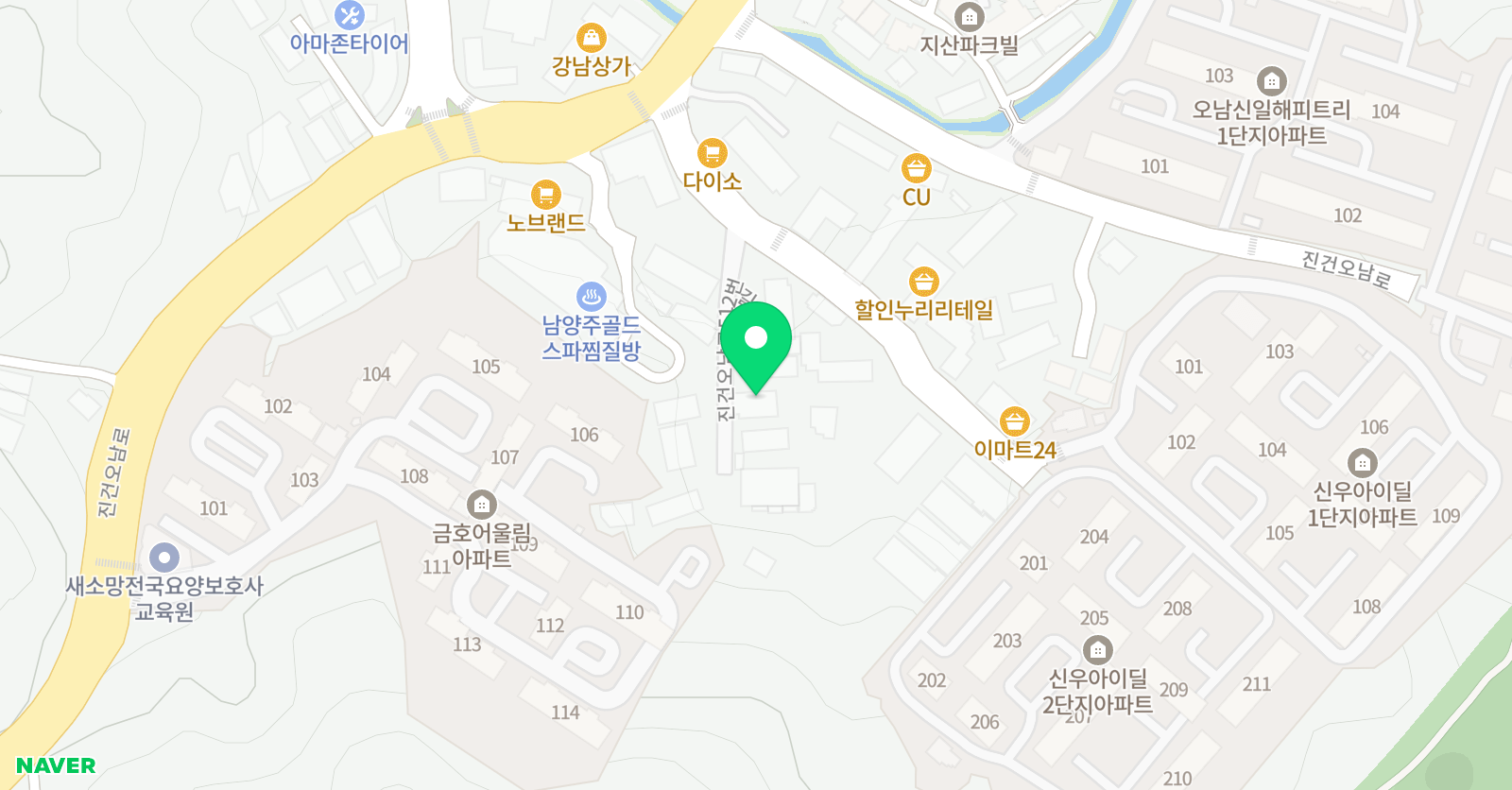 아소비 펀아트 미래엔수학 오남아이원 학원 위치