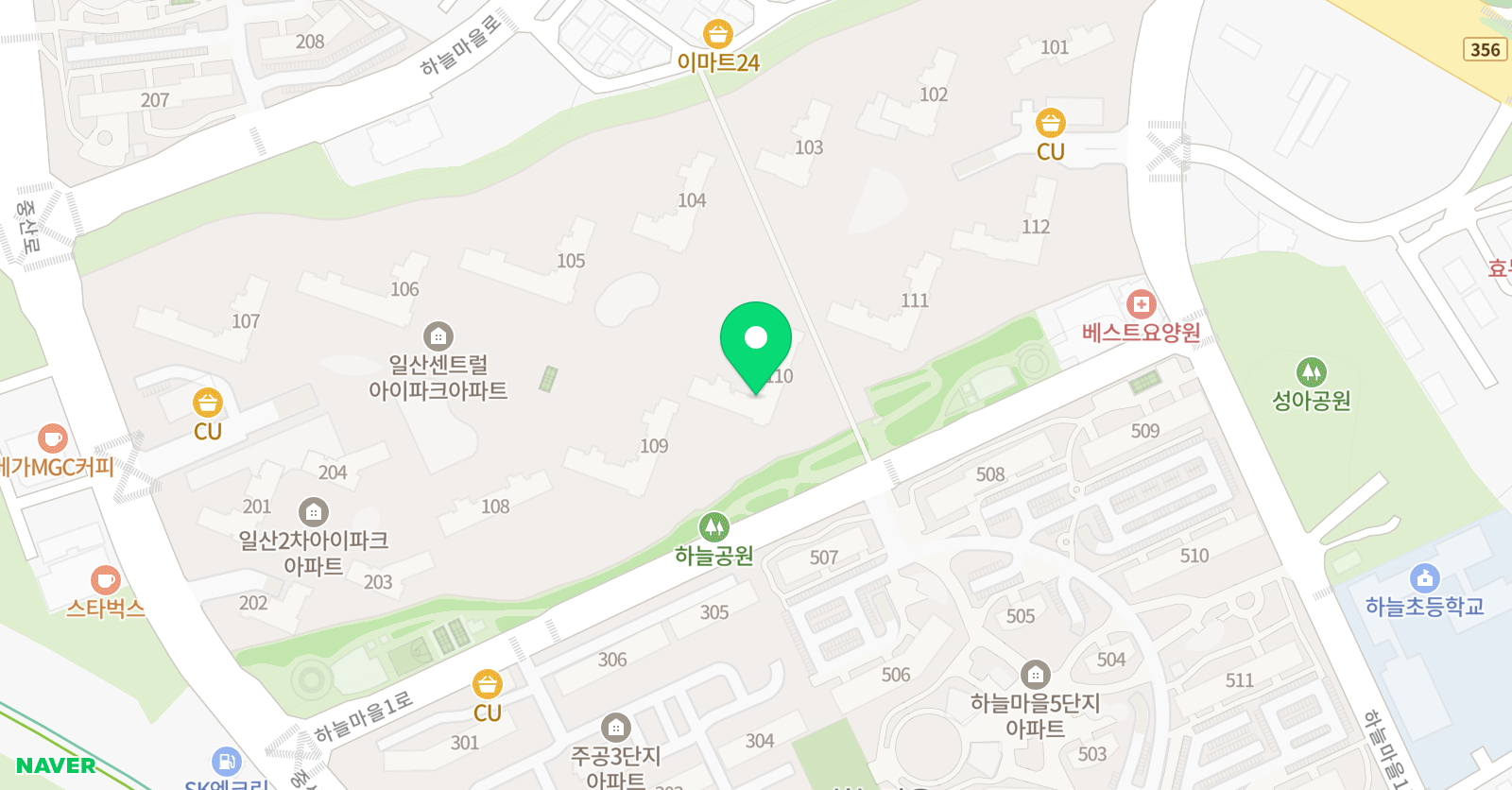 튼튼 영어학원 일산중산점 위치