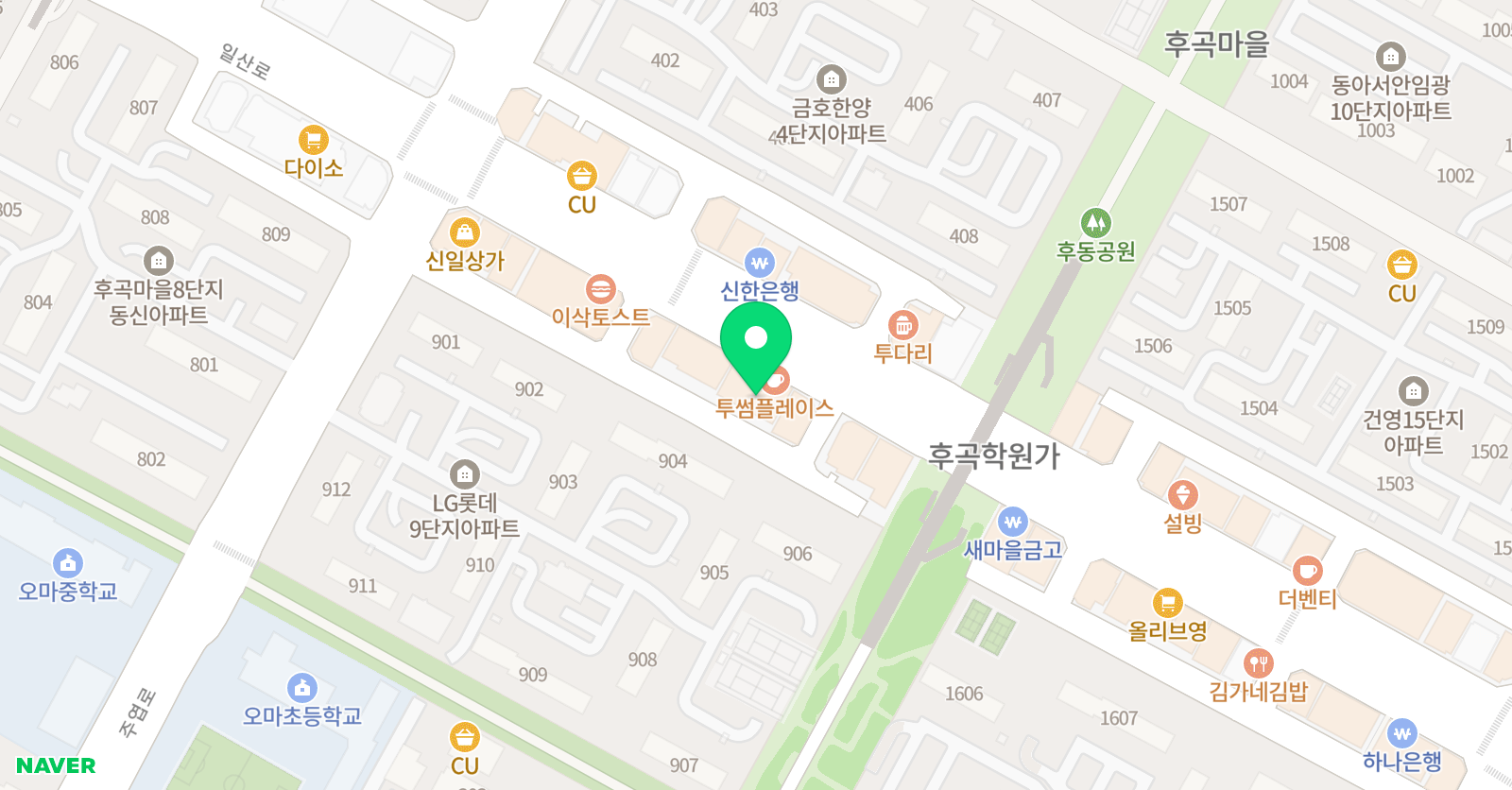 인재의창 초등부학원 위치