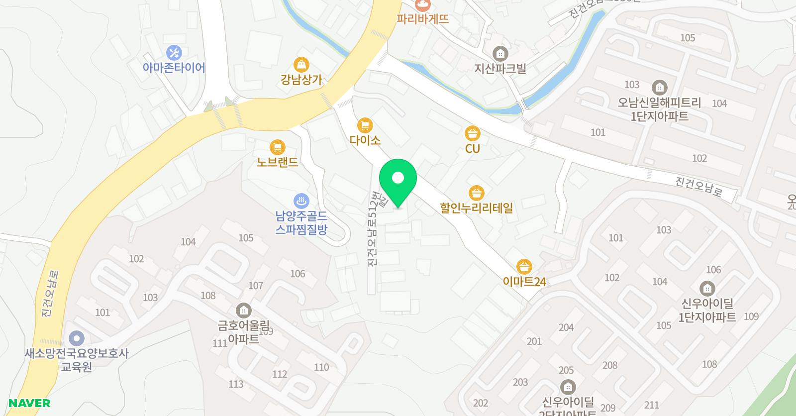 글샘 어린이논술학원 위치