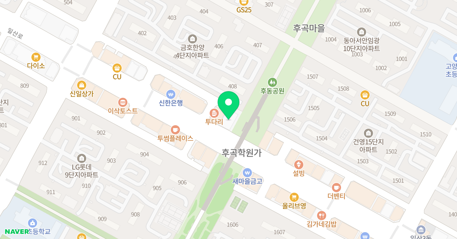 피너클영어학원 위치