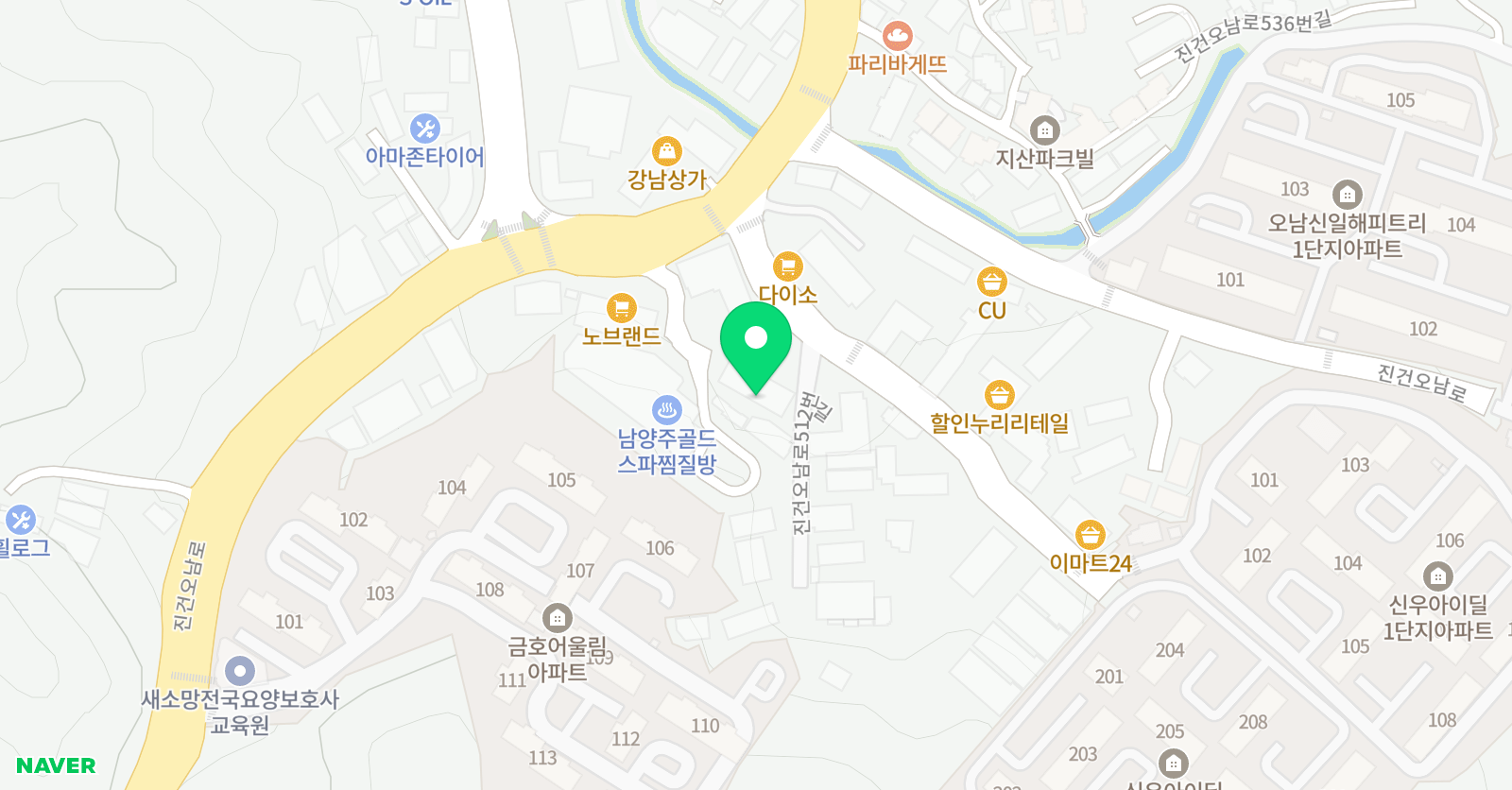 인재 종합학원 위치
