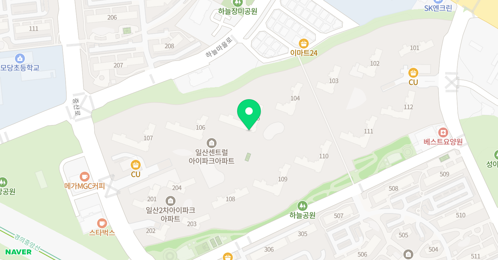 링키영어 일산센트럴아이파크점 위치