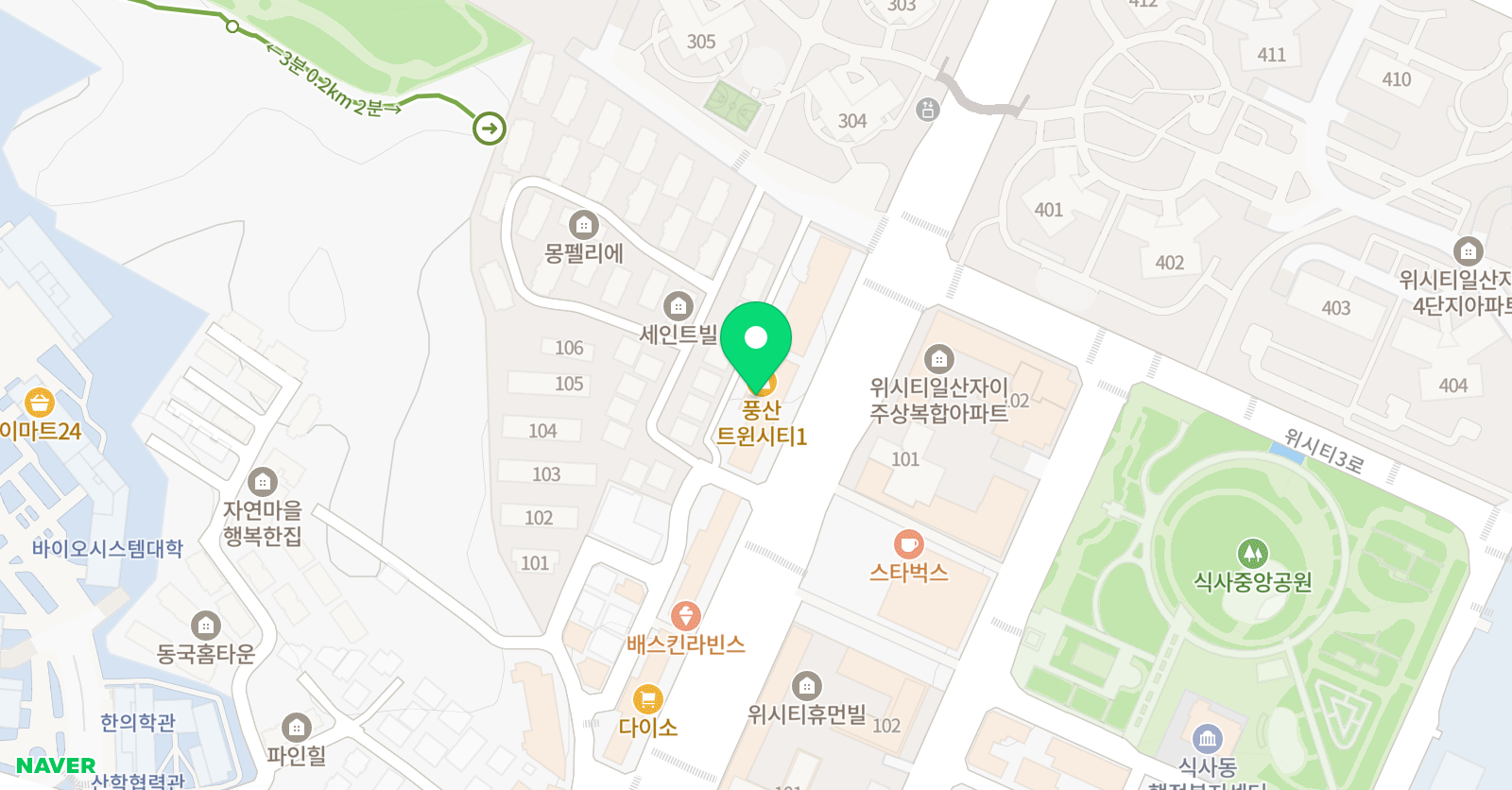 잉큐 어학원 위치