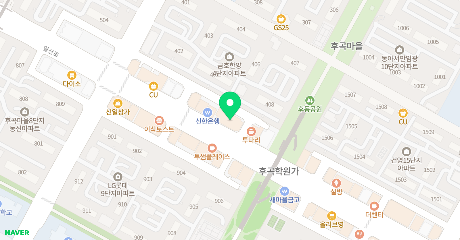 일산바른교육원 일산지점 위치