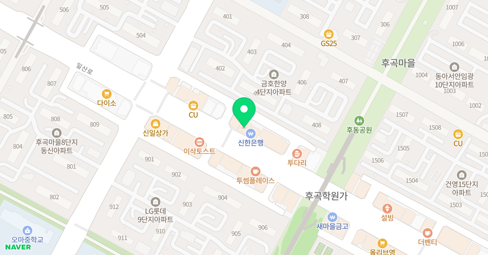 프라임원 학원 위치