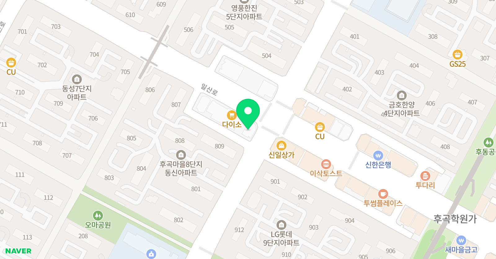 더훈 사회탐구학원 위치