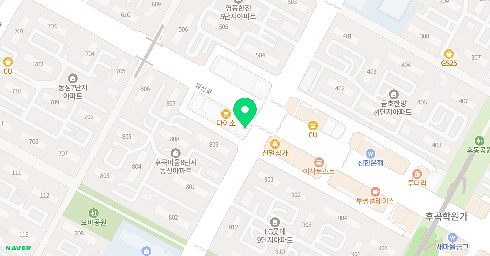 장환 학원 위치