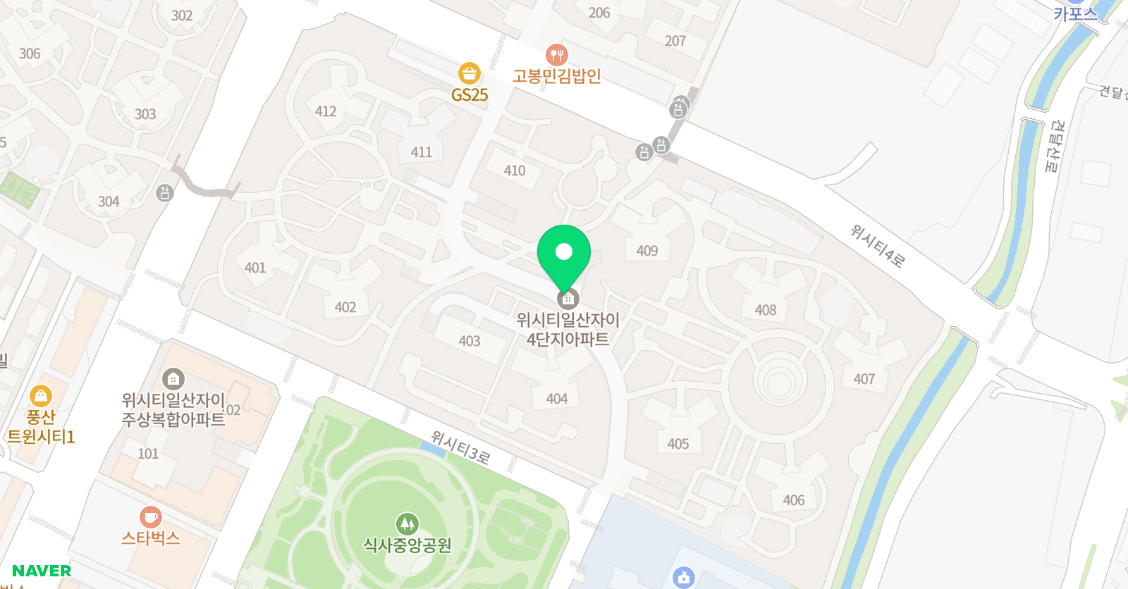 씨앤에이논술 일산식사점 위치