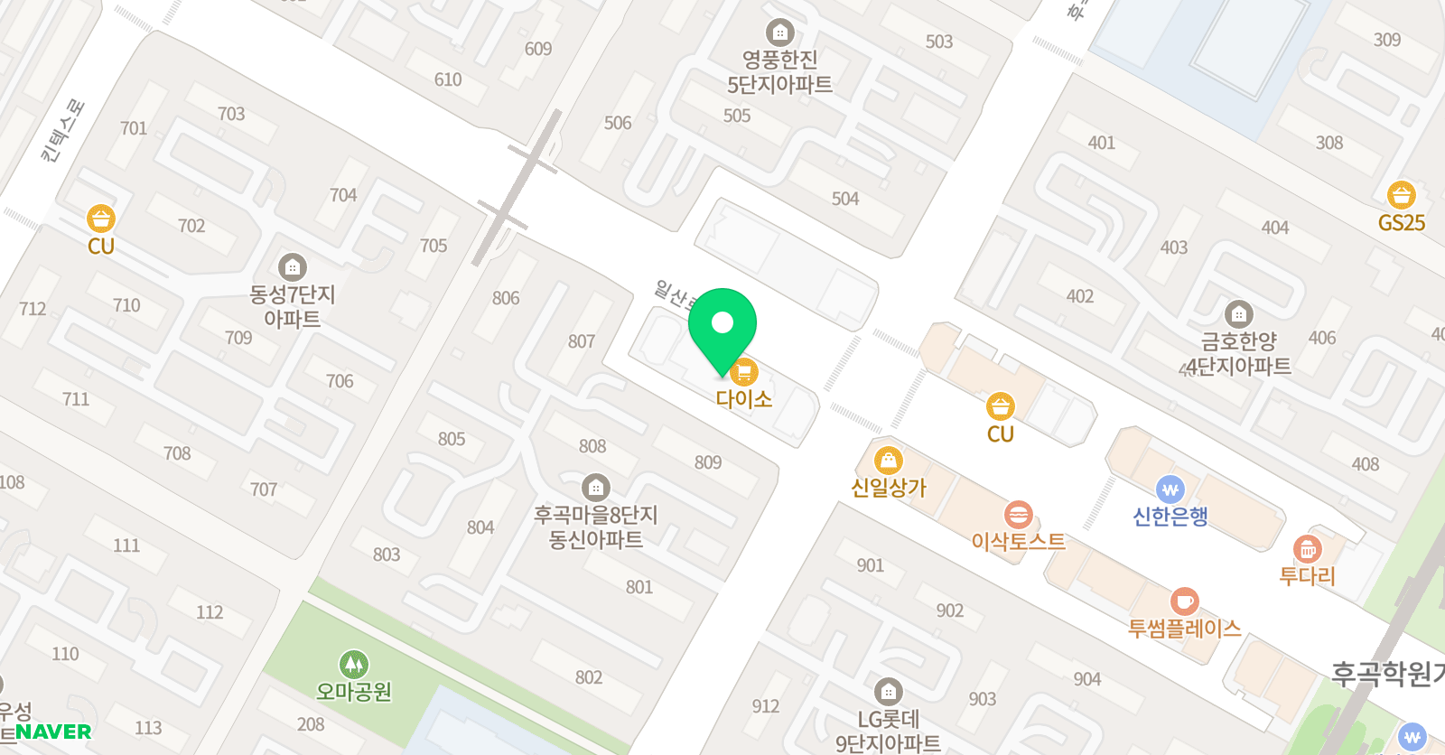 이상 수학전문학원 위치