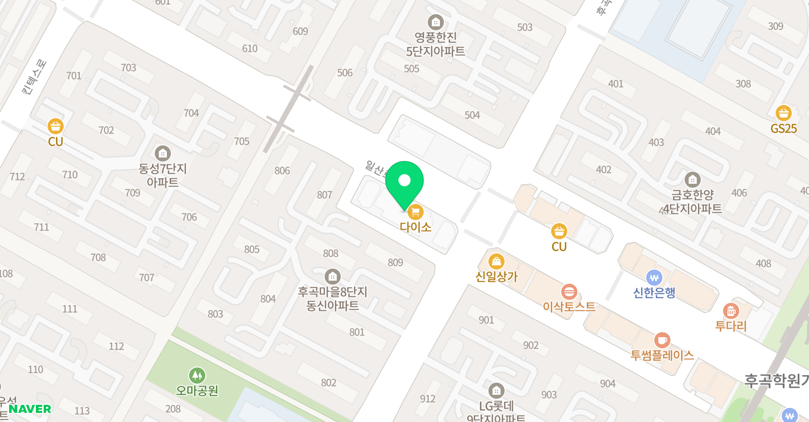 발레랑 아카데미학원 위치