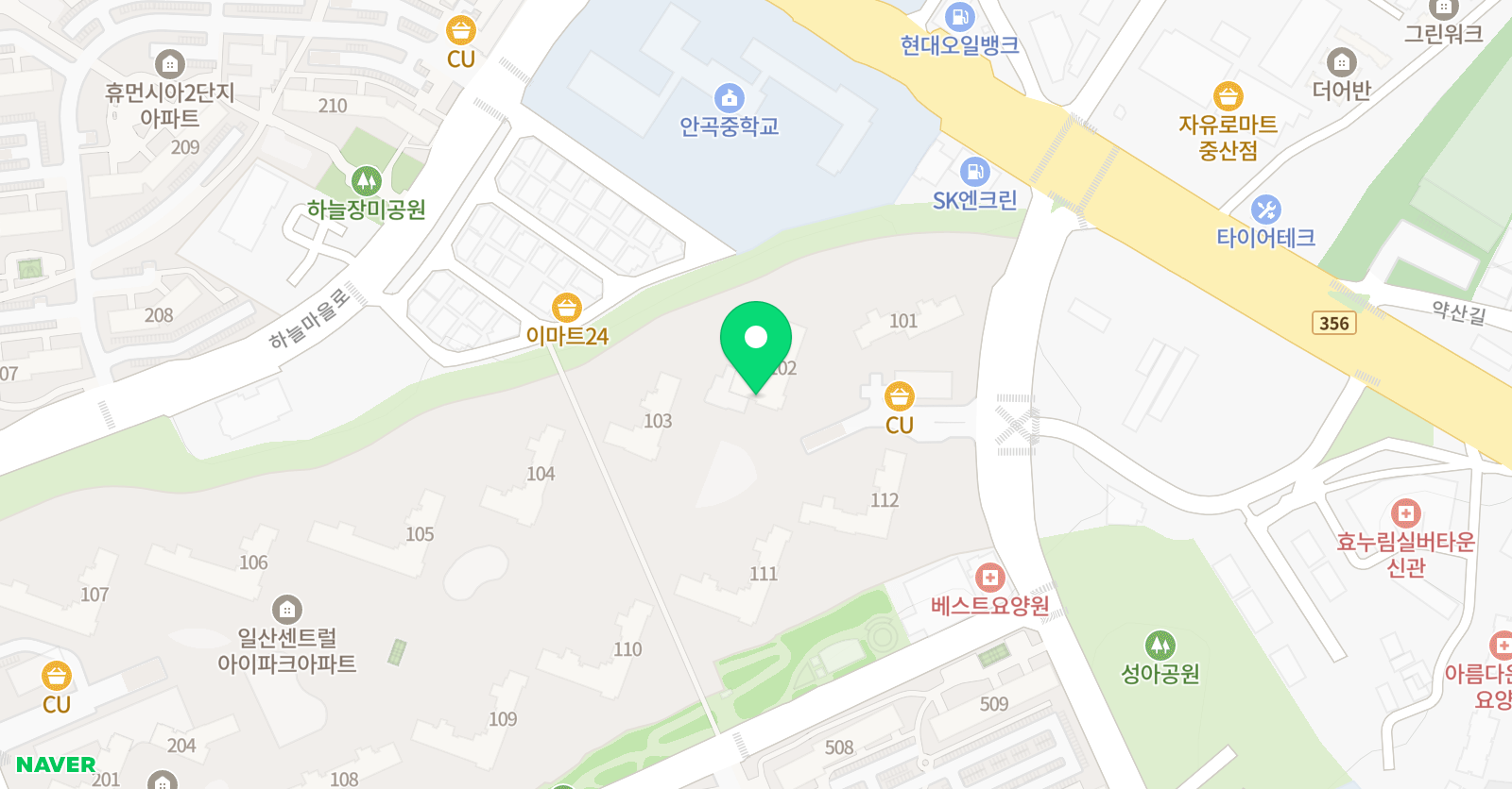 기탄 사고력 교실 중산아이파크1교실 위치