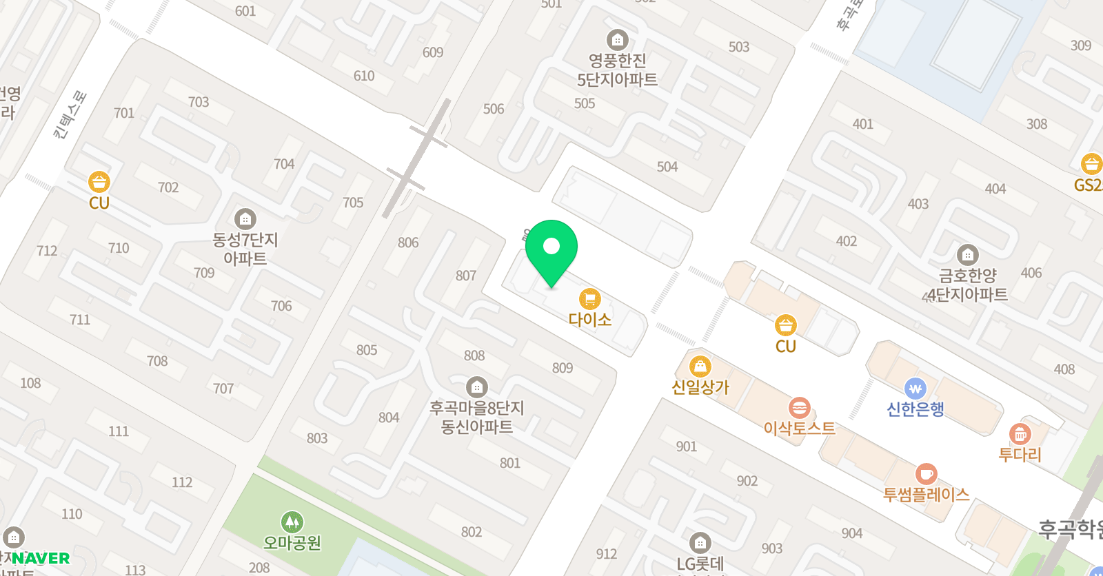 두드림 키즈스피치 학원 일산센터 위치
