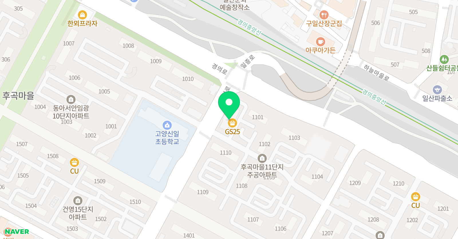 The더조은 음악학원 위치