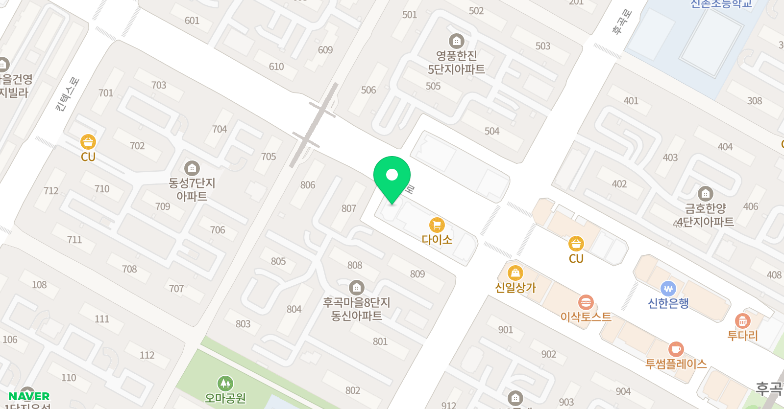 크리아트 일산후곡원 위치