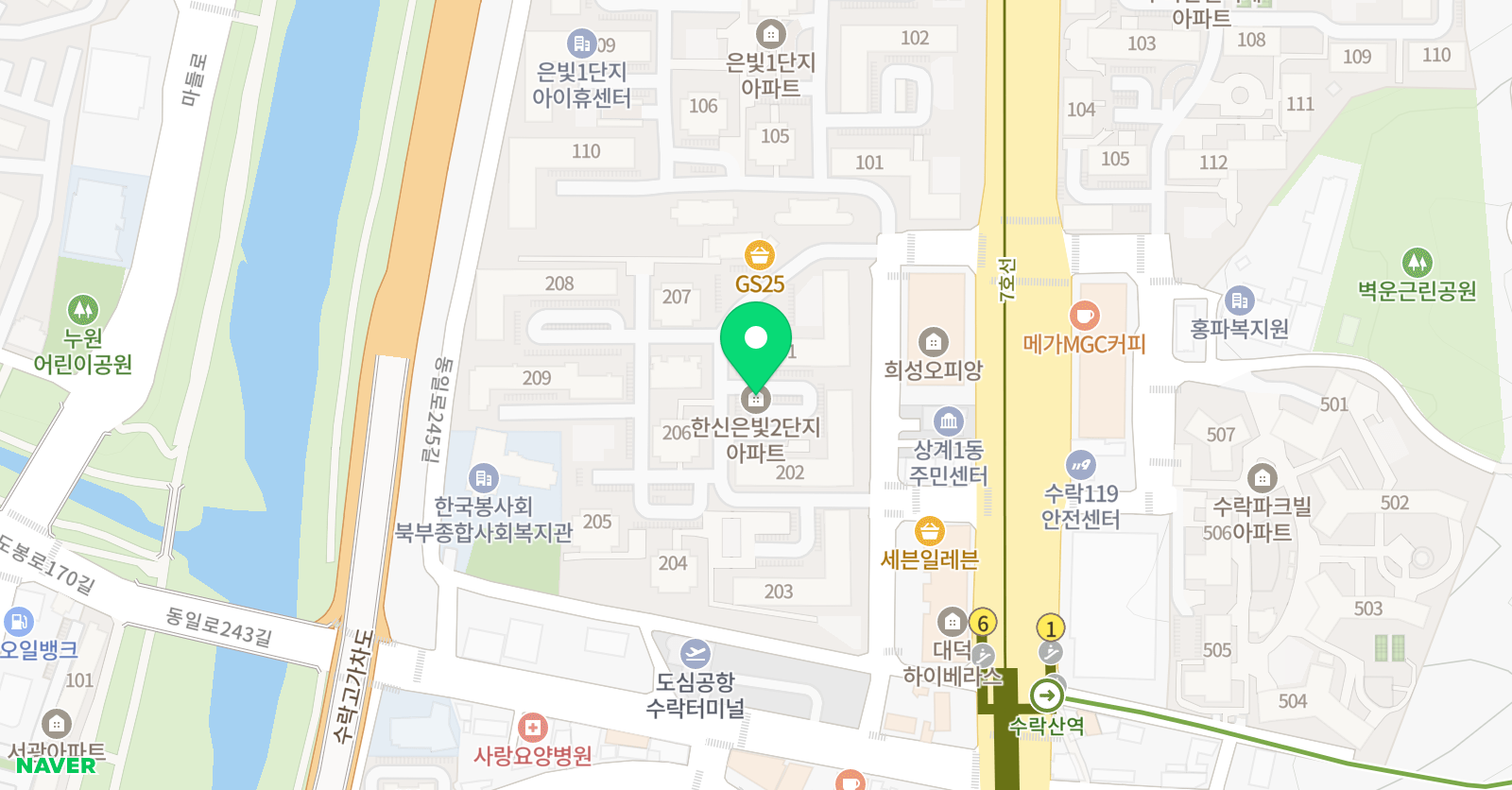 링키영어 노원은빛점 위치