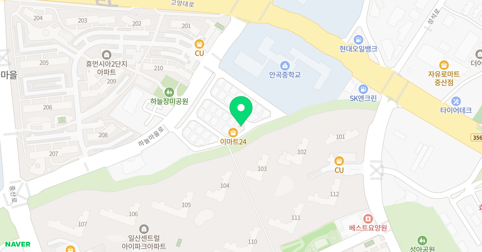 아르떼홍익 위치