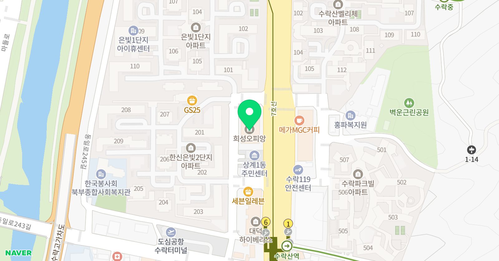 오피앙 보습학원 위치
