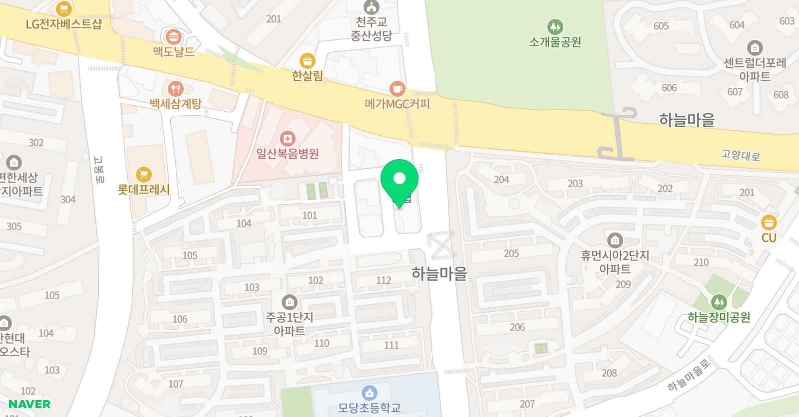 앰플 수학학원 위치