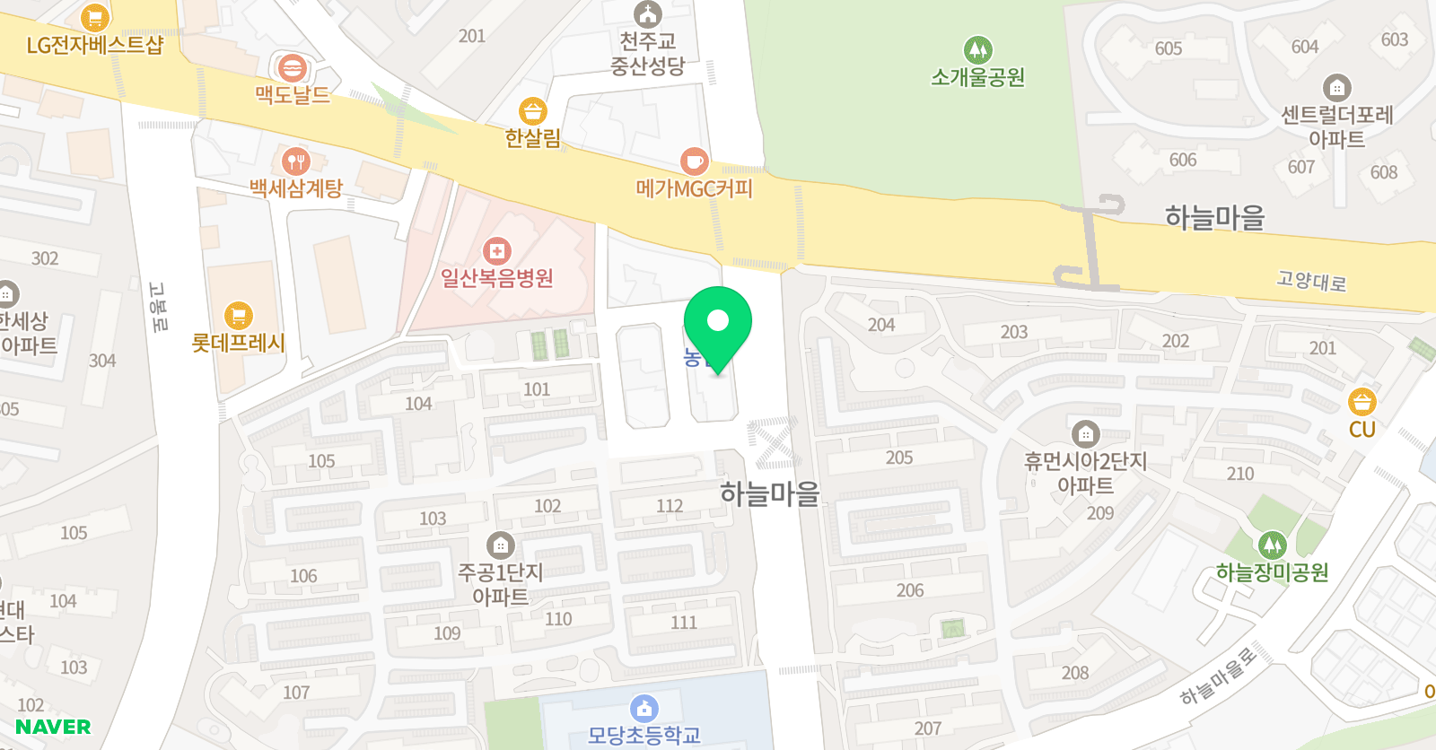 매쓰업 수학학원 위치