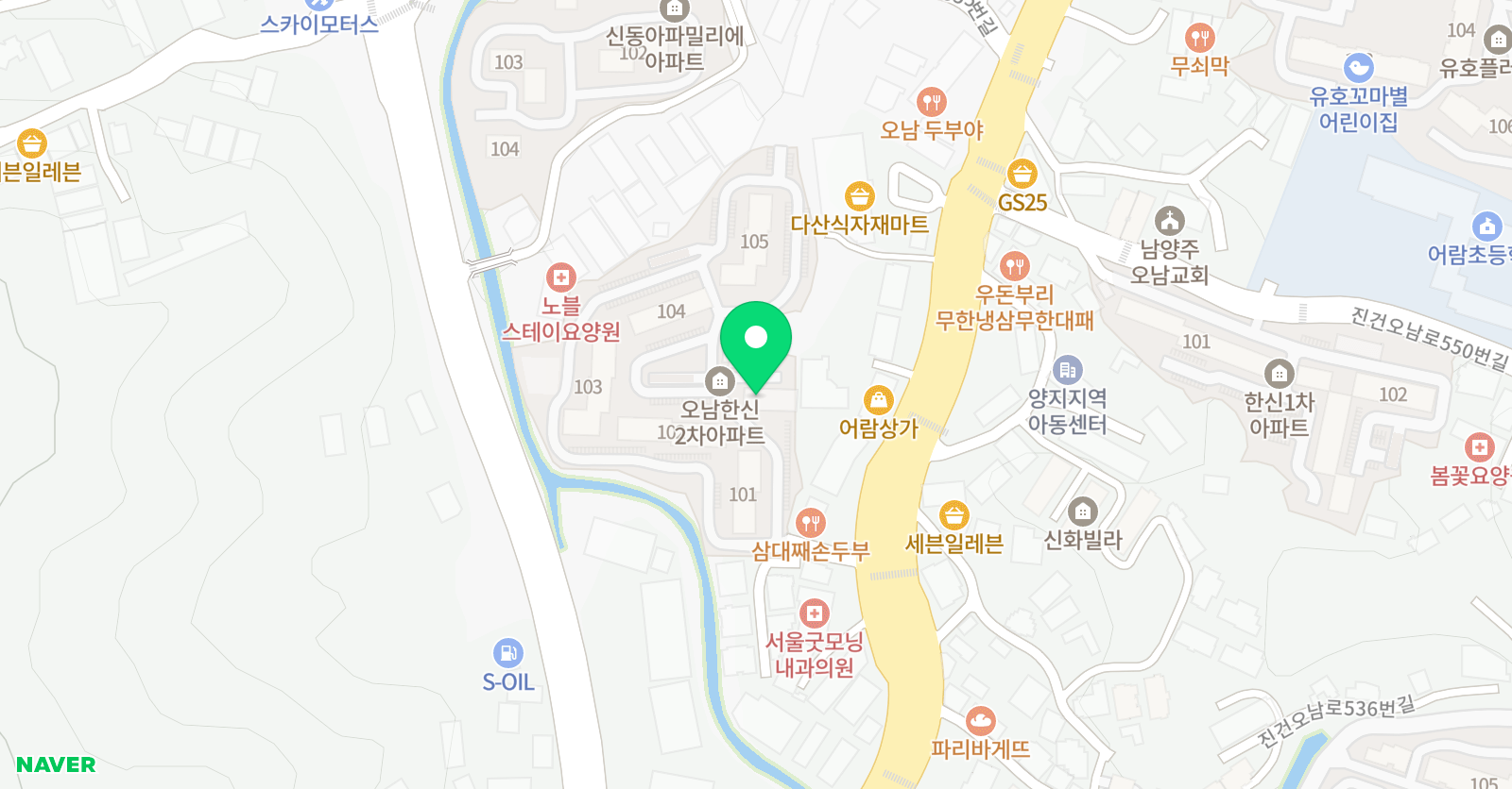 파머스 영어 오남캠퍼스 위치