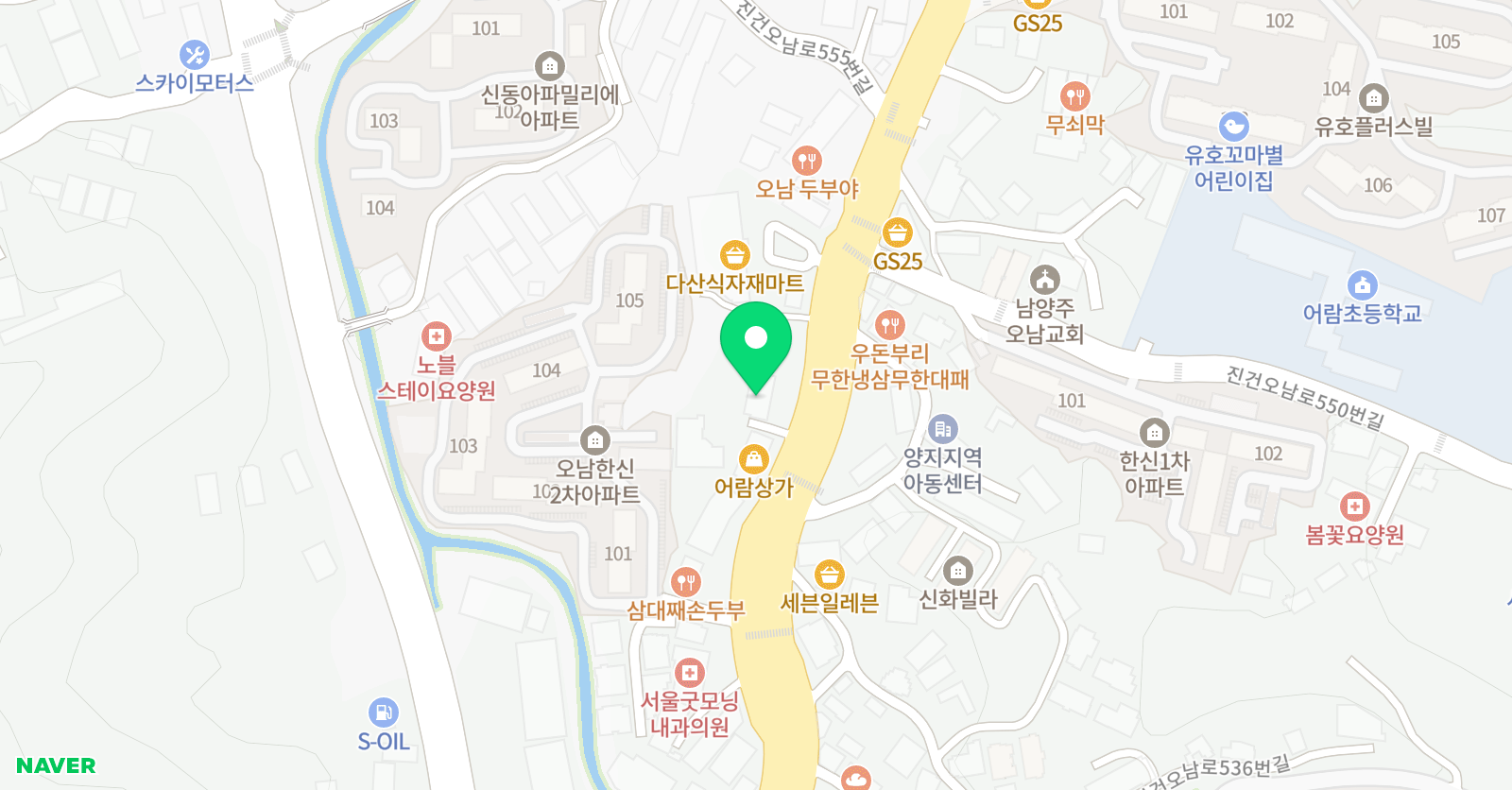 체크앤업 학원 위치