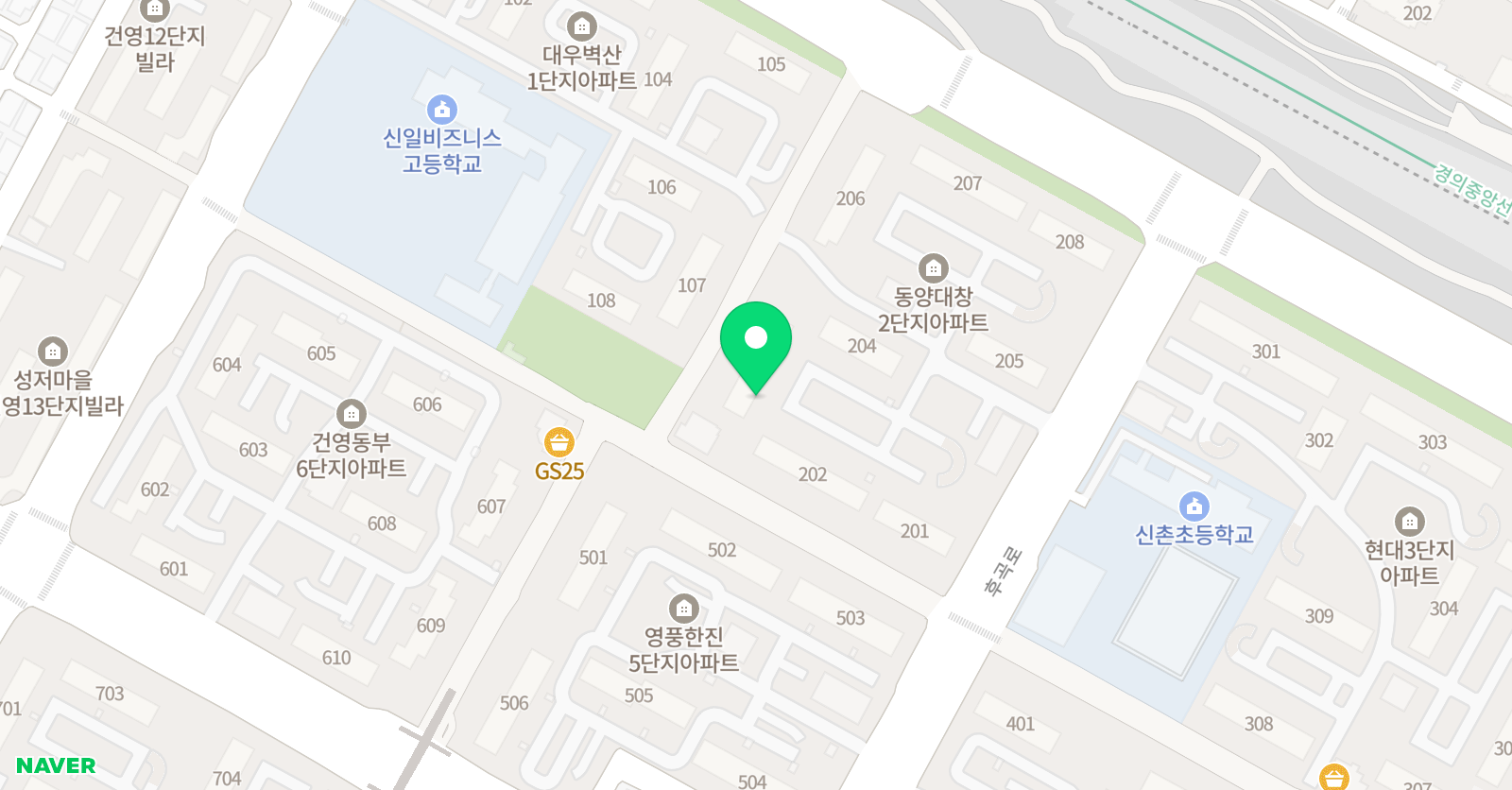 장쌤 수학 위치