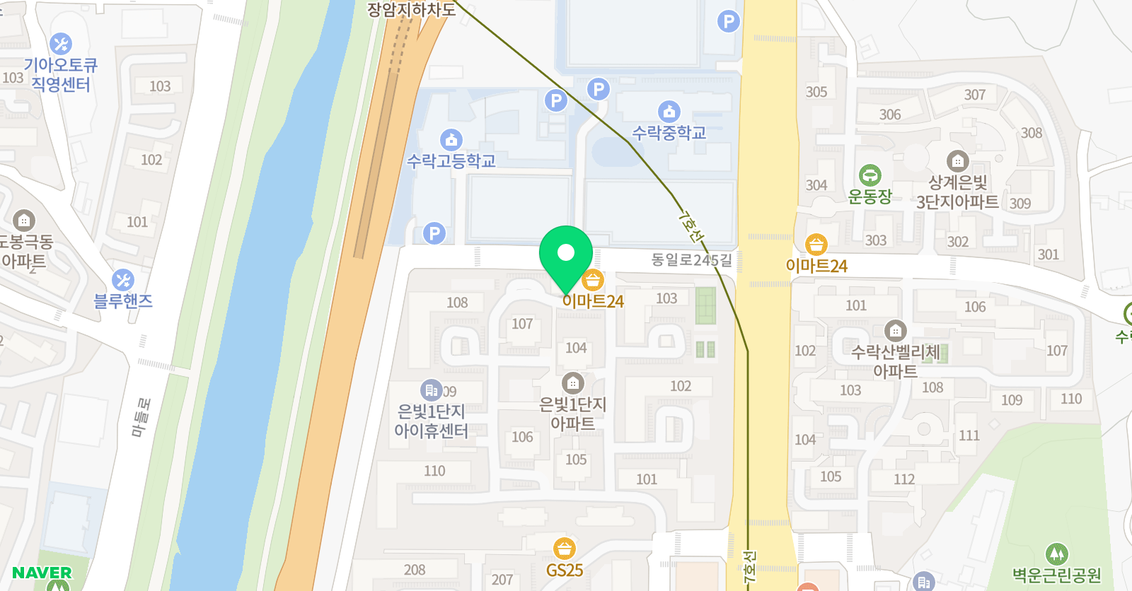 크리스티이엔엠 영어수학학원 위치