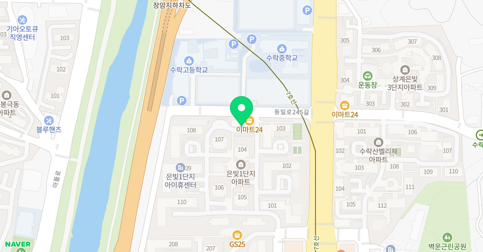 뮤엠 영어 수락점 위치
