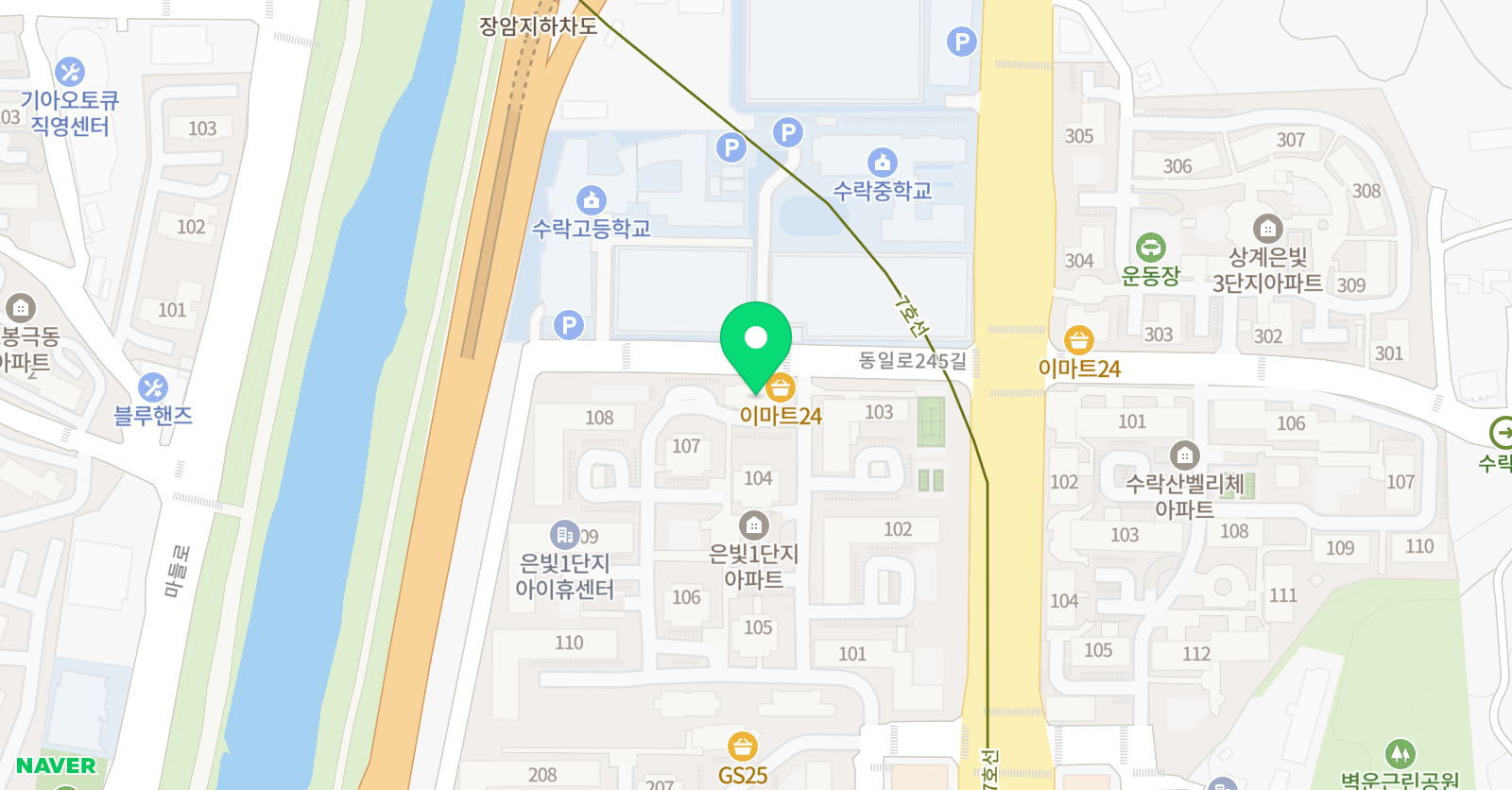 윤선생 우리집앞 영어교실 상계은빛교실 위치