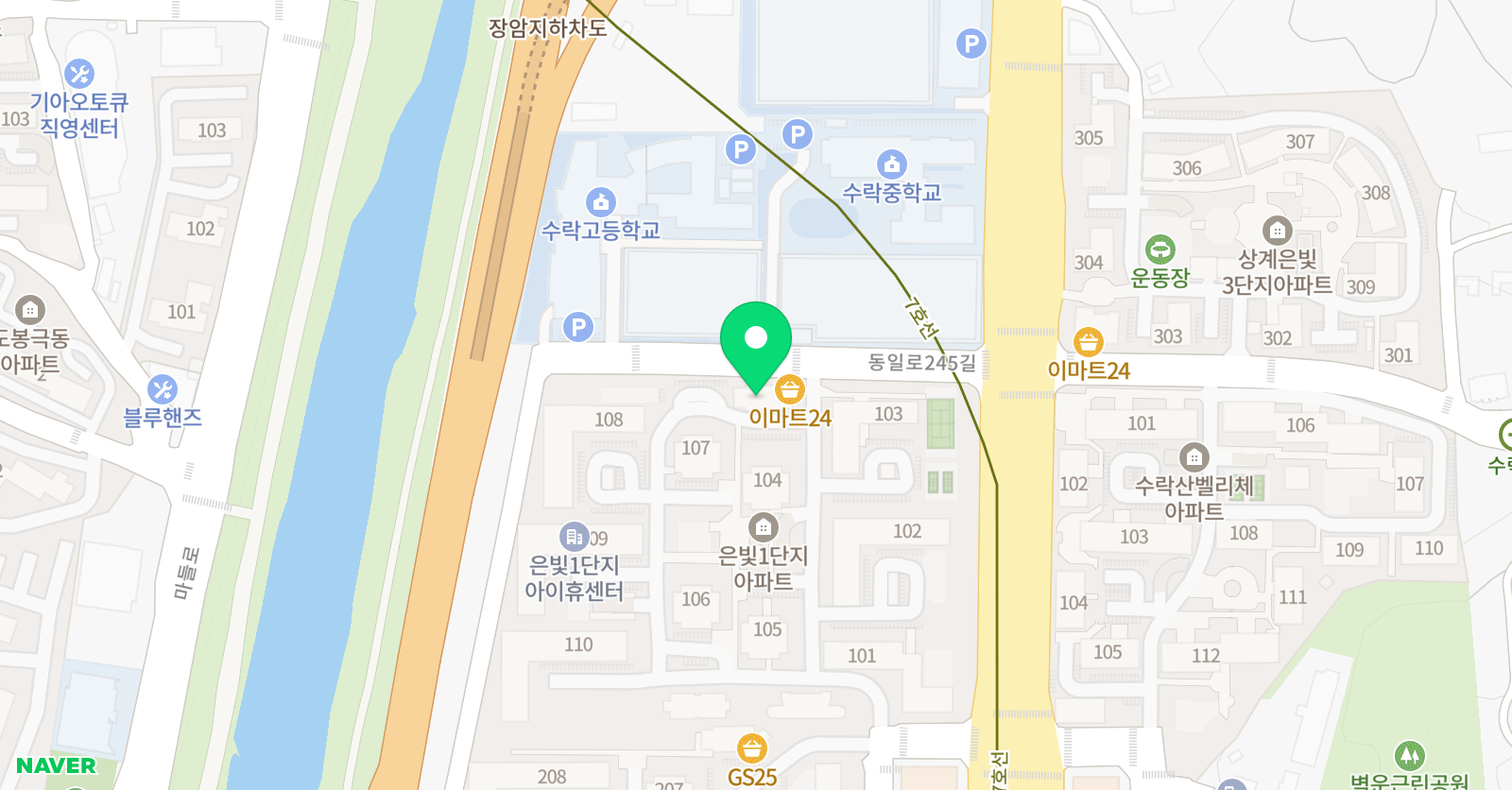 삼성영어 수락초교실 위치