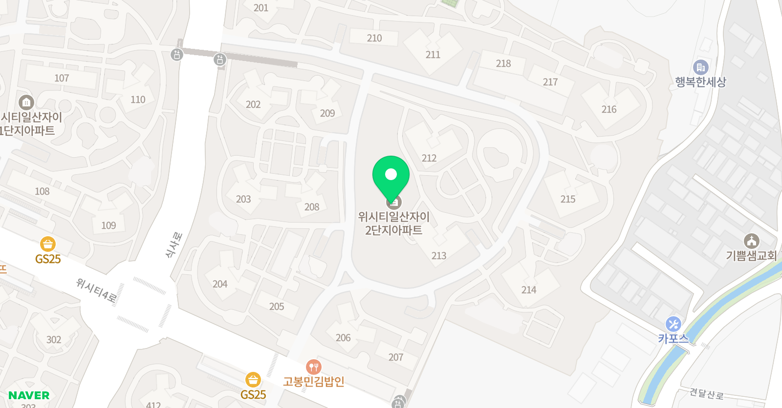 뮤엠 영어 위시티자이점 위치