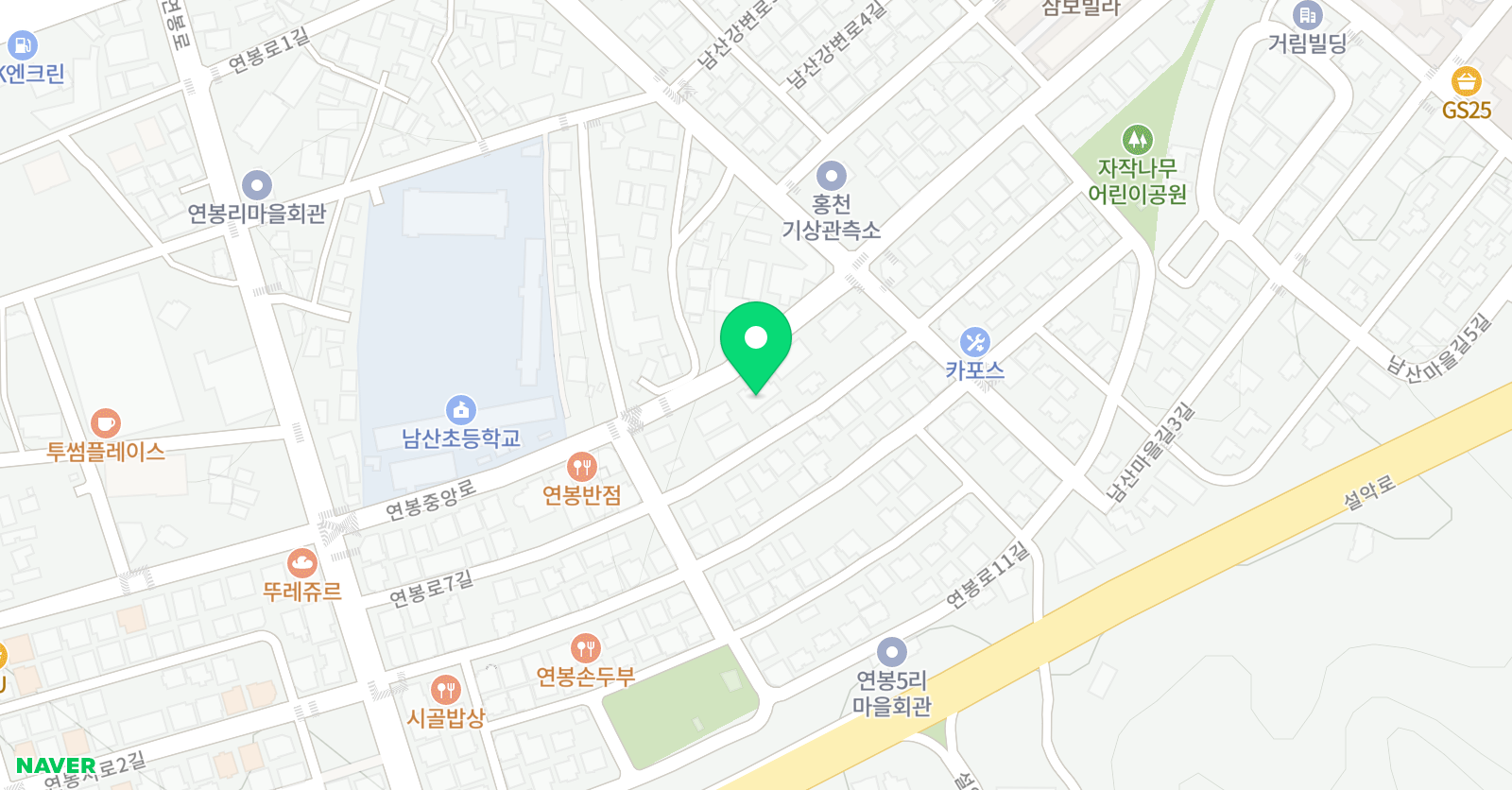 원더랜드 영어학원 위치