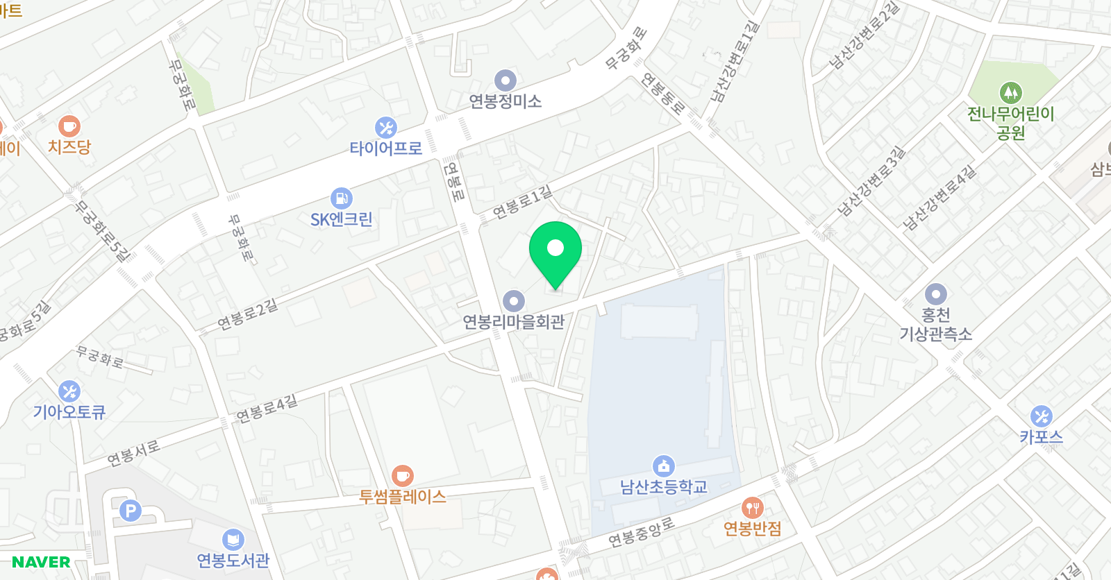 GnB 어학원 연봉캠퍼스 위치