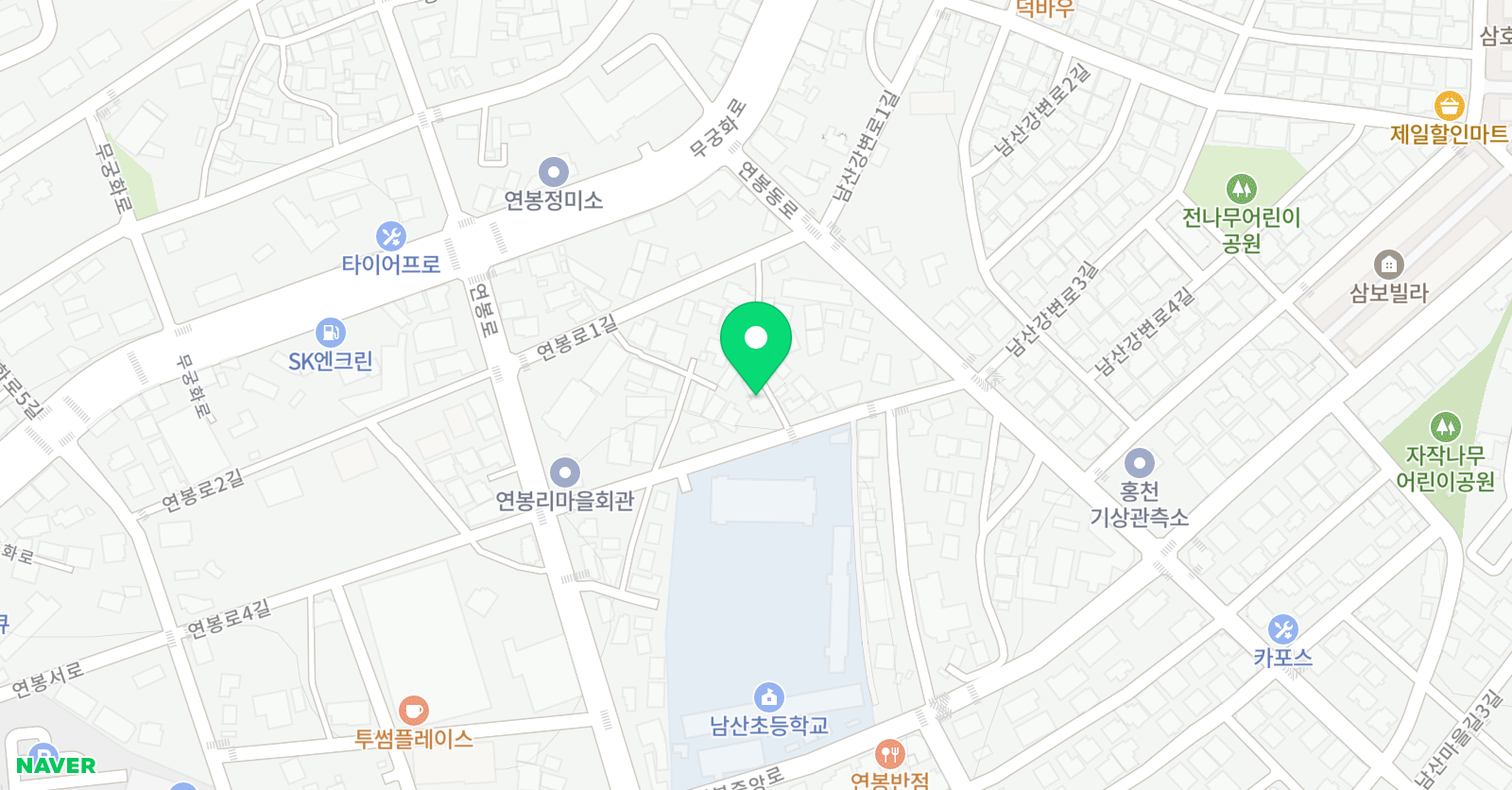 용인대 태권도장 위치