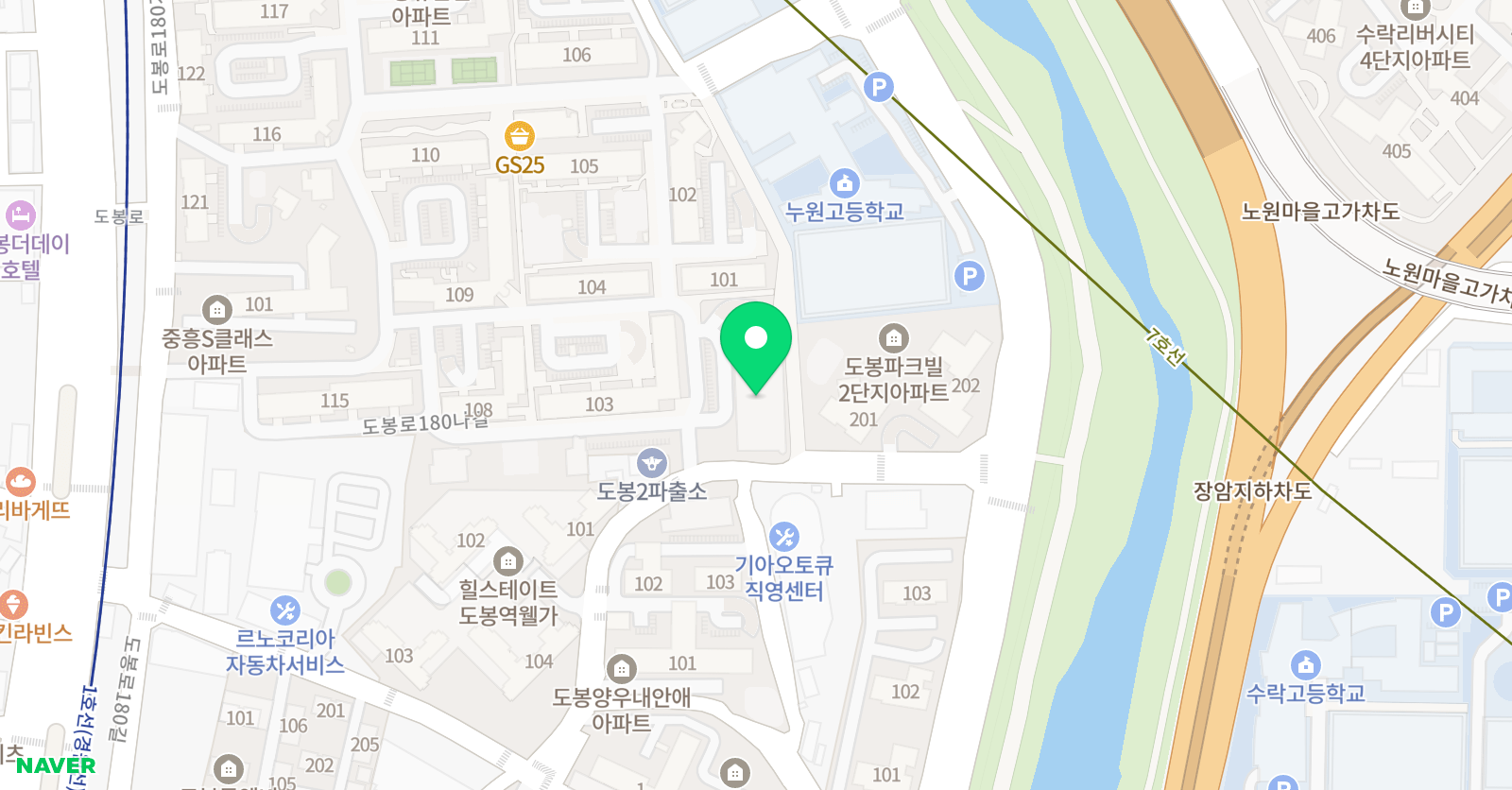 스텝 영어학원 본원 위치
