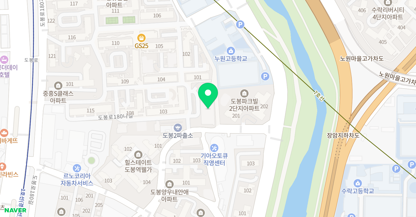 숙명국제 영어학원 위치