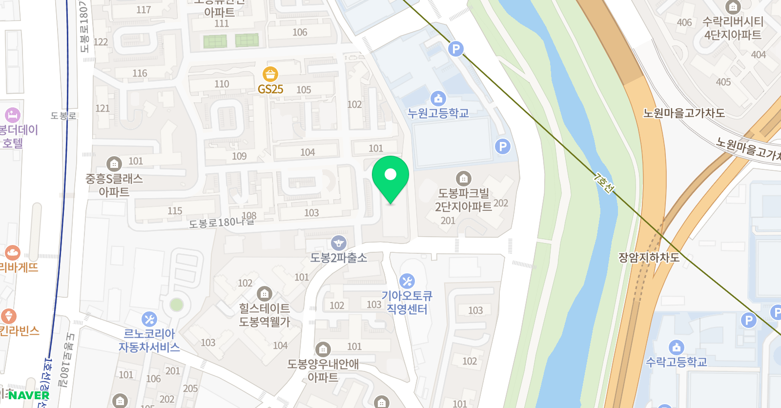 해법수학 도봉한신교습소 위치