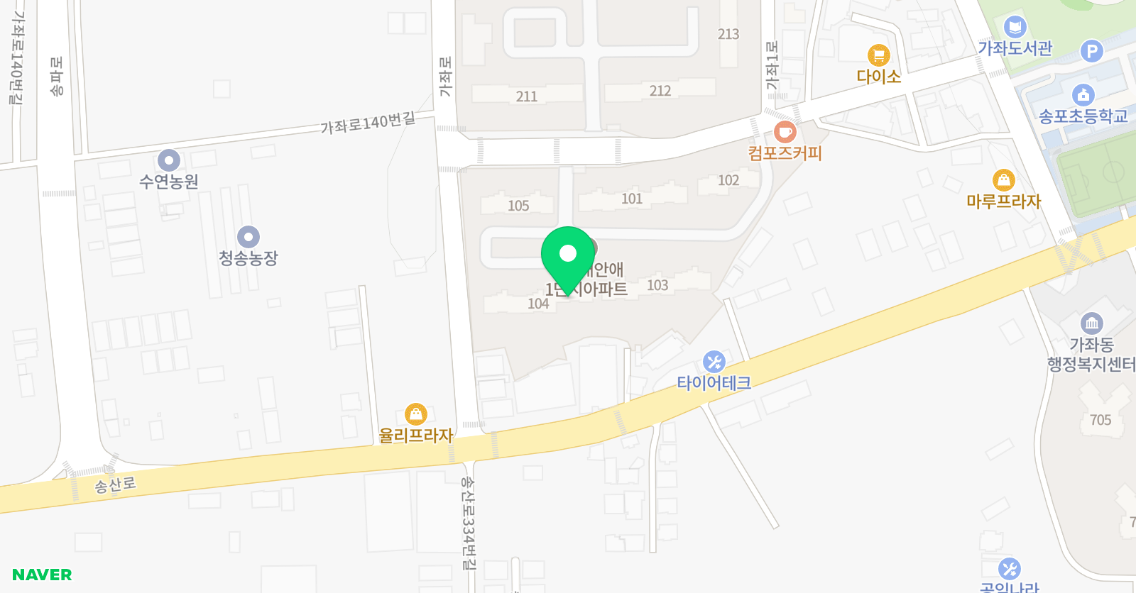 푸르넷 공부방 가좌1공부방 위치