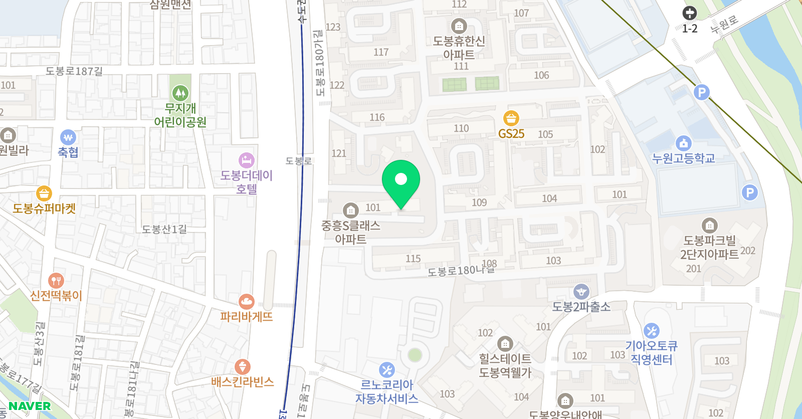 이화로즈마리 공부방 위치