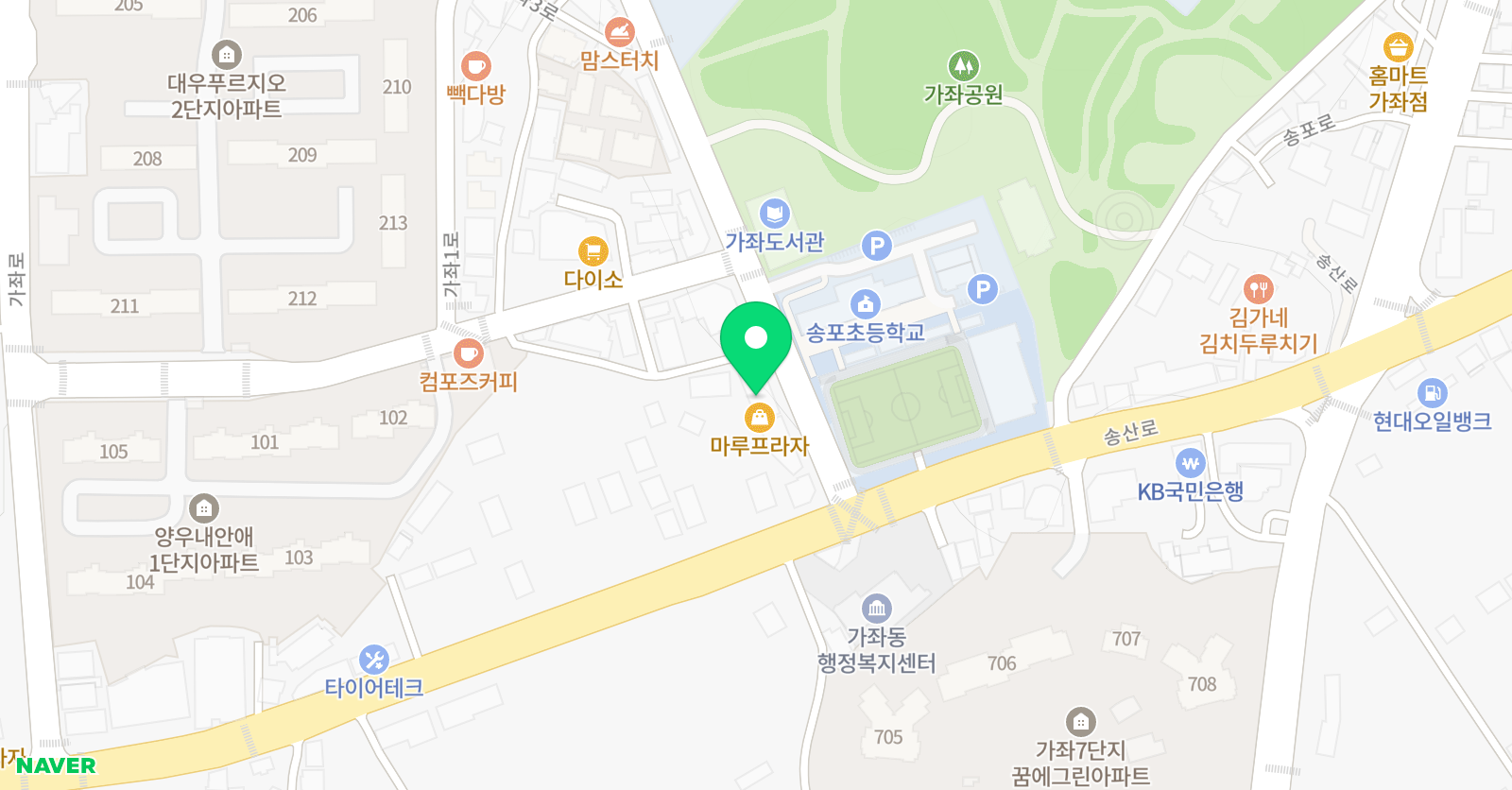 오월의정원 미술교습소 위치