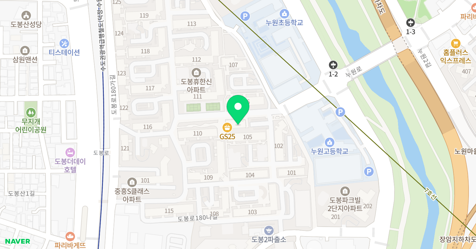 한우리 독서토론논술 도봉한신 논술교습소 위치