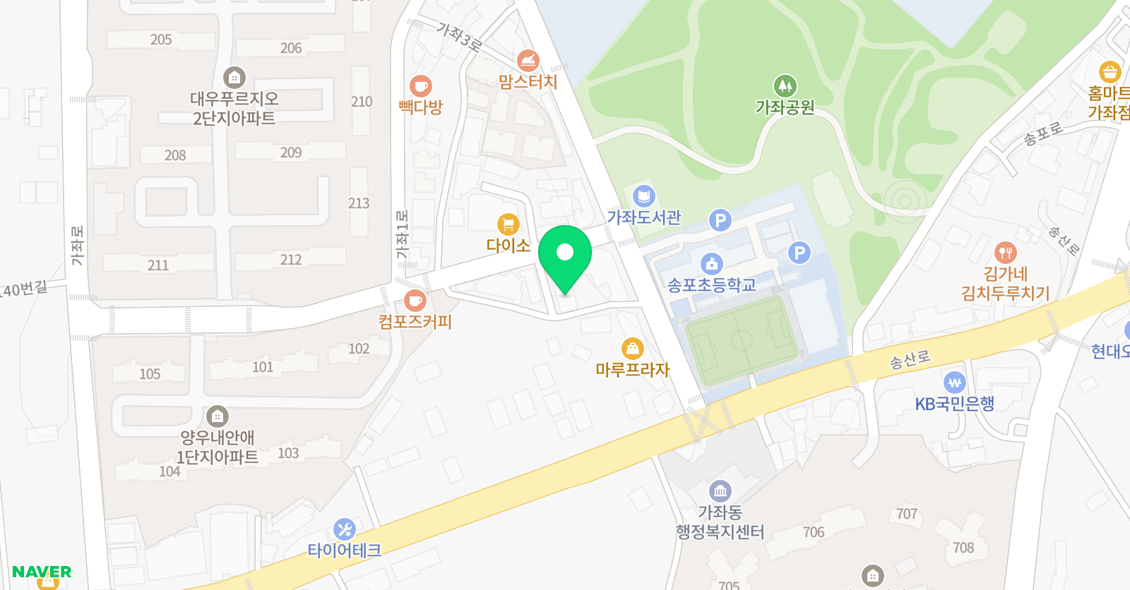 아이비에듀 학원 가좌캠퍼스 위치